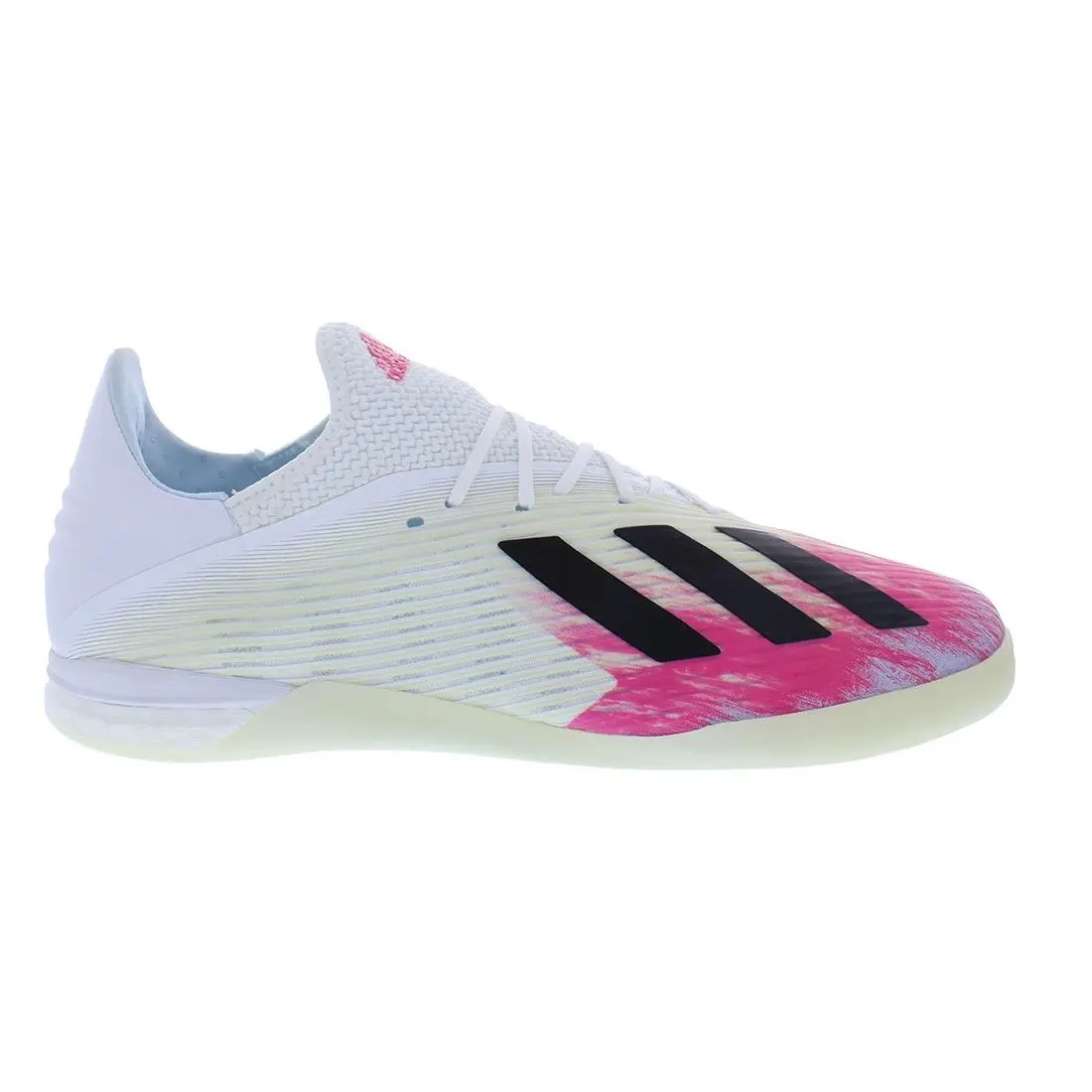 Adidas X 19.1 In Mens Shoes Size 11.5 Color: Cloud White/core Black/shock Pink