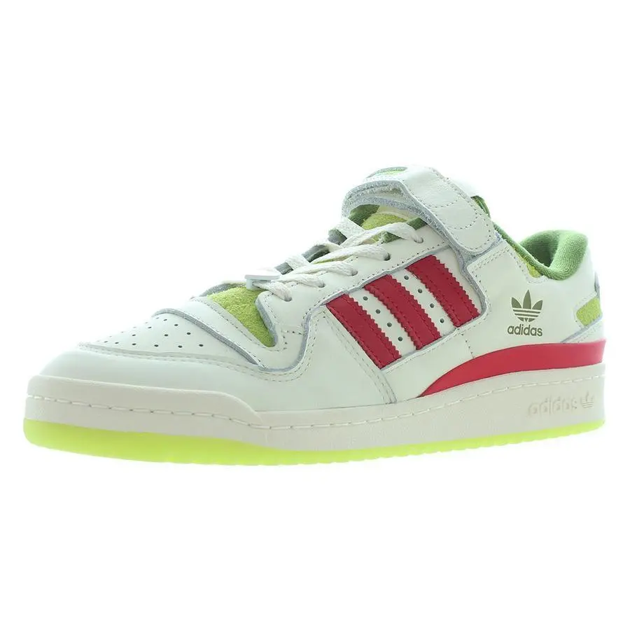 Adidas shoes - Cream White/Collegiate Red/Solar Slime, Main: Off-White (UPC: 196474632967) 2