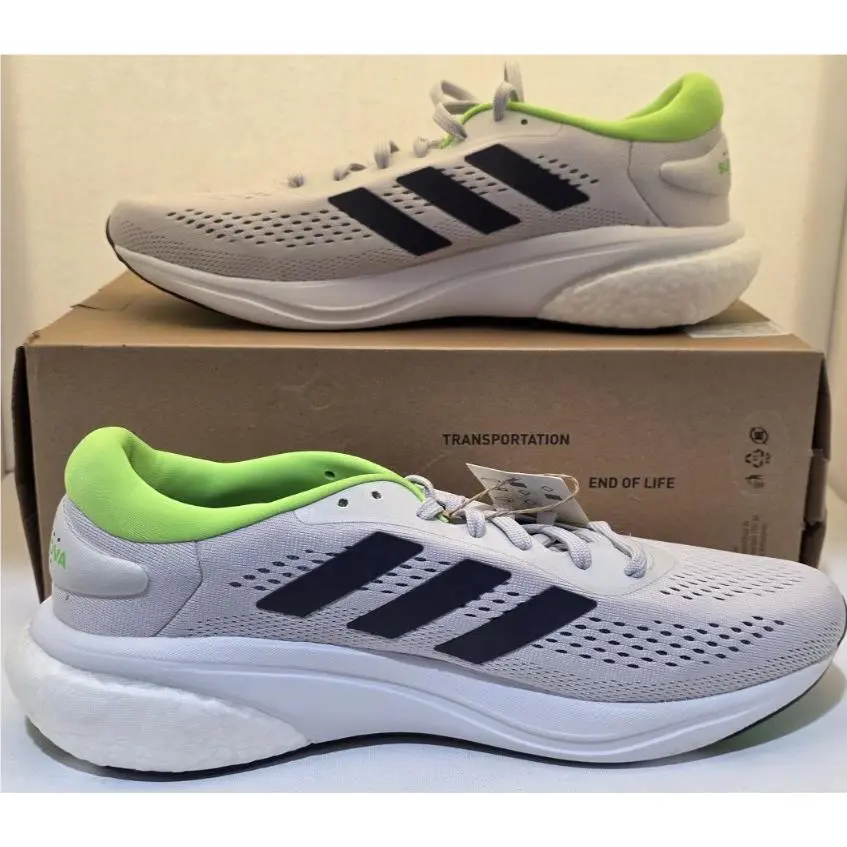 Adidas shoes - adidas Supernova - Supernova - GW9093 - Gray, Green & Black (UPC: 195740131166) 0