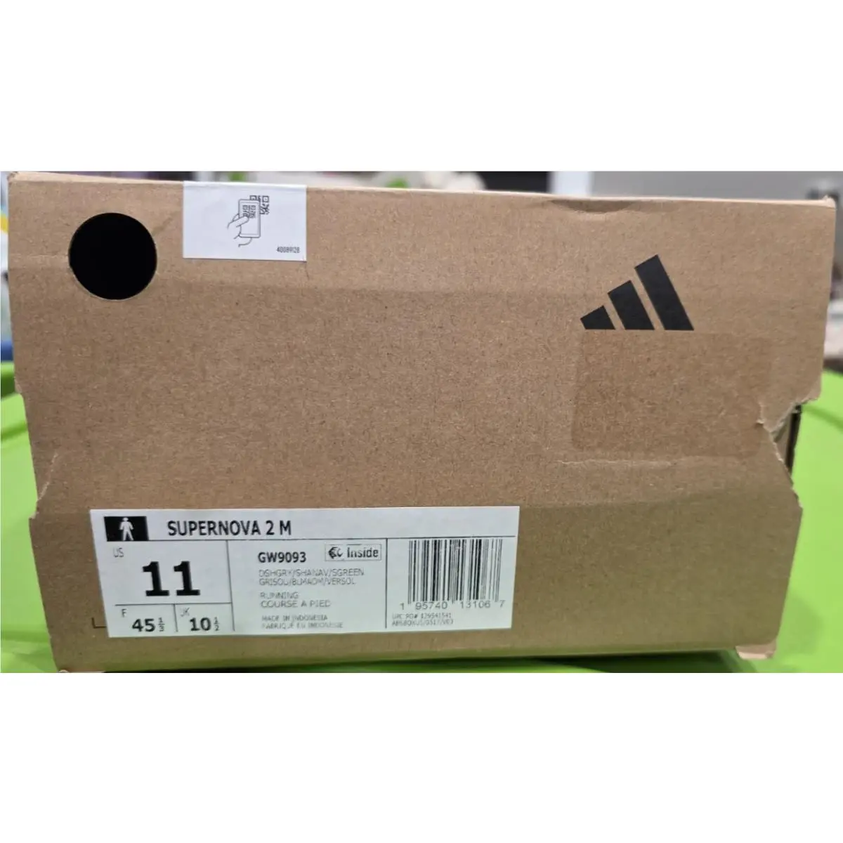 Adidas shoes - adidas Supernova - Supernova - GW9093 - Gray, Green & Black (UPC: 195740131166) 6