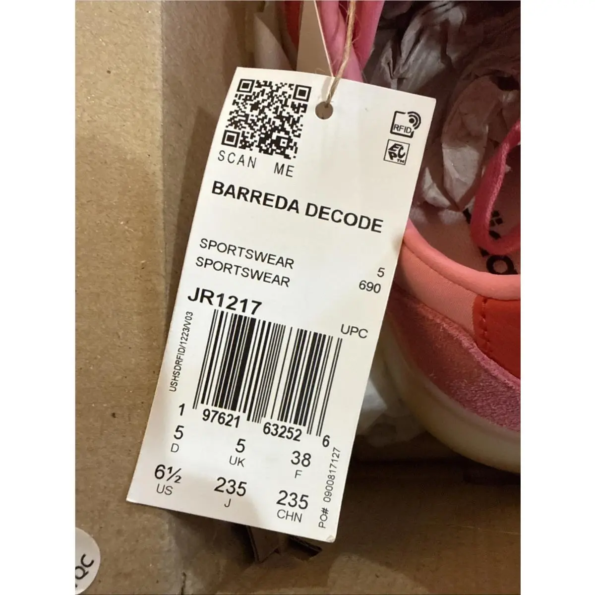 Adidas shoes - adidas Barreda - Barreda - JR1217 - Pink 1