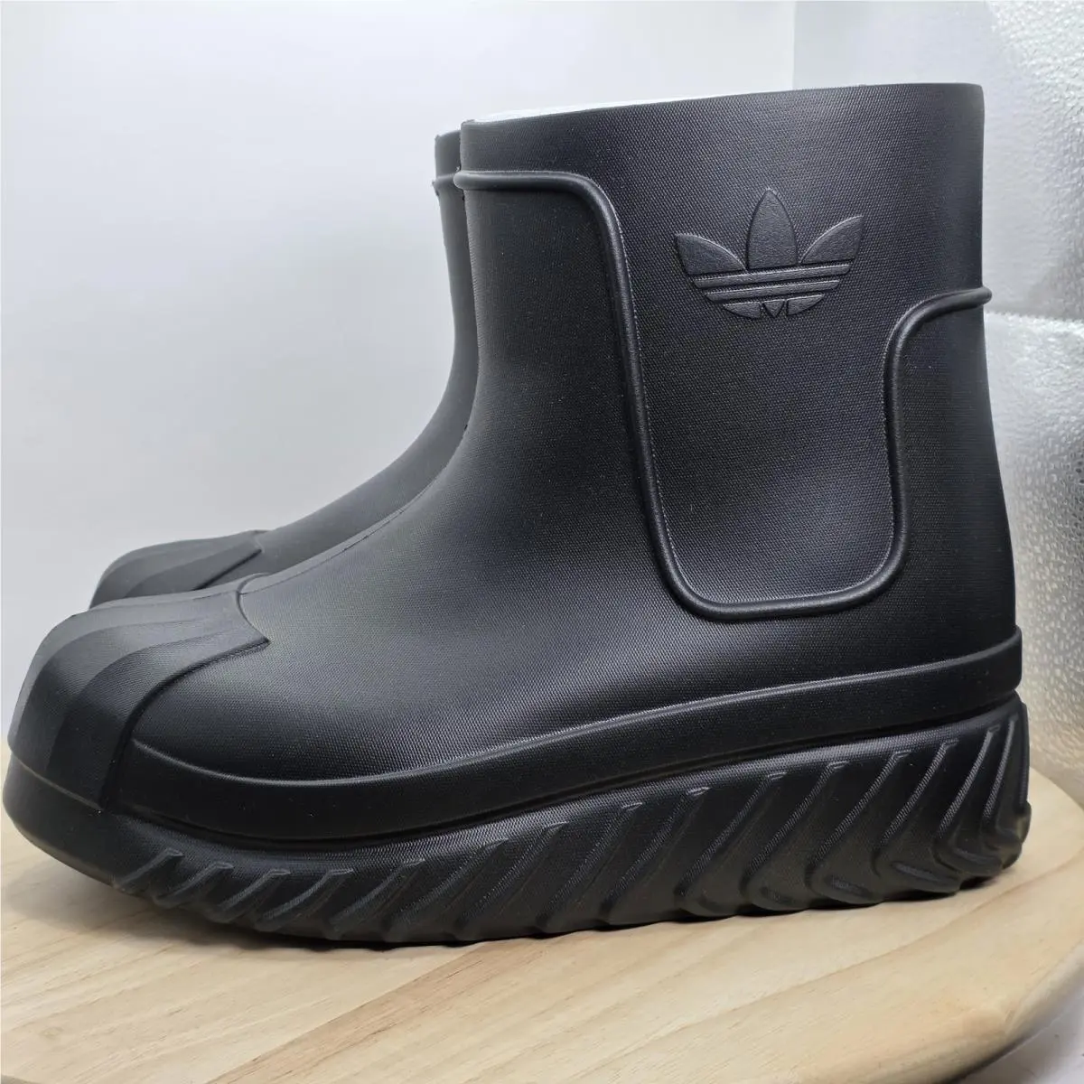 Adidas Women`s Size 7.5 - Adifom Superstar Boot Shoes Black Chunky Waterproo