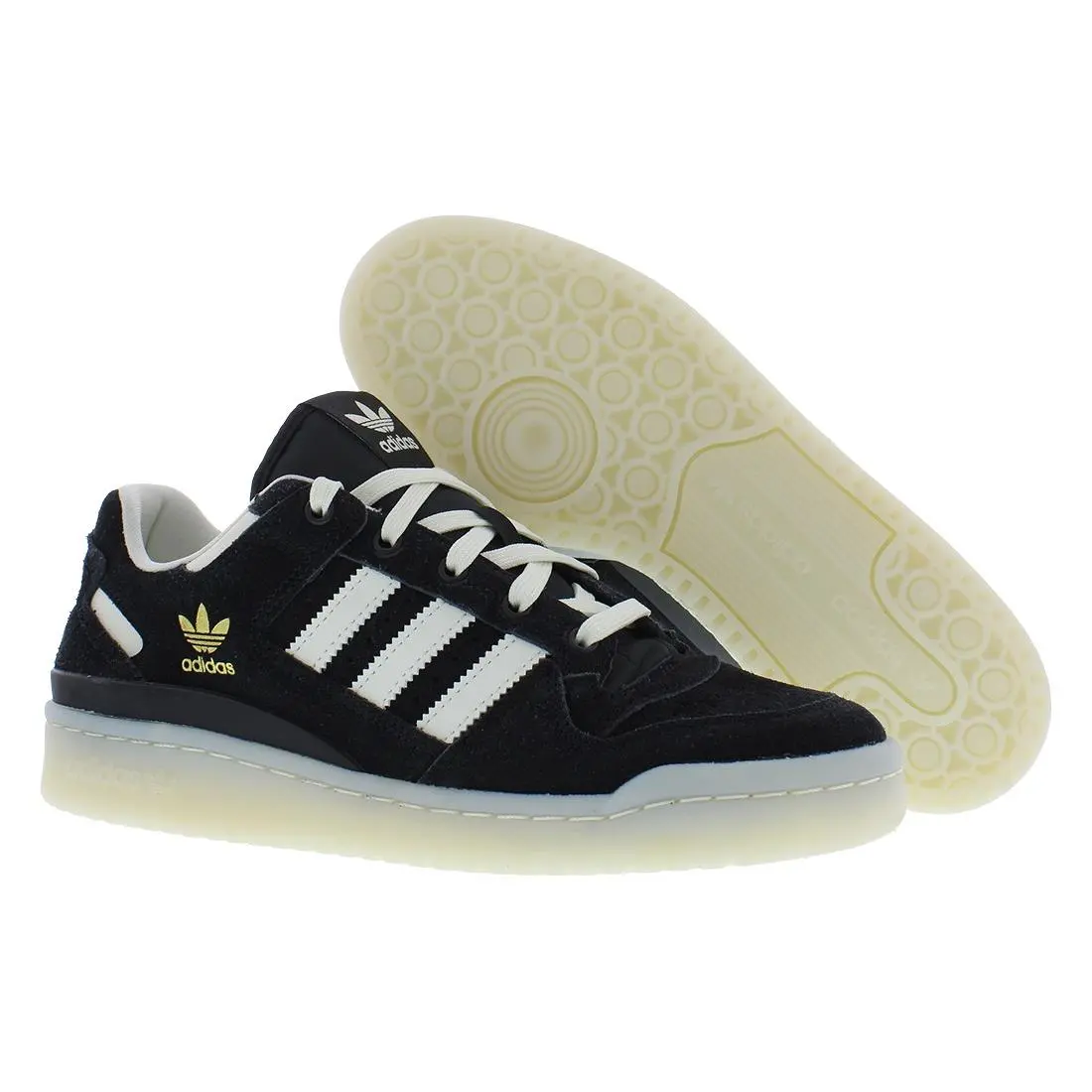 Adidas Forum Low CL Suede Womens Shoes Size 7.5 Color: Core Black/ivory/sand - Core Black/Ivory/Sand Strata, Main: Black