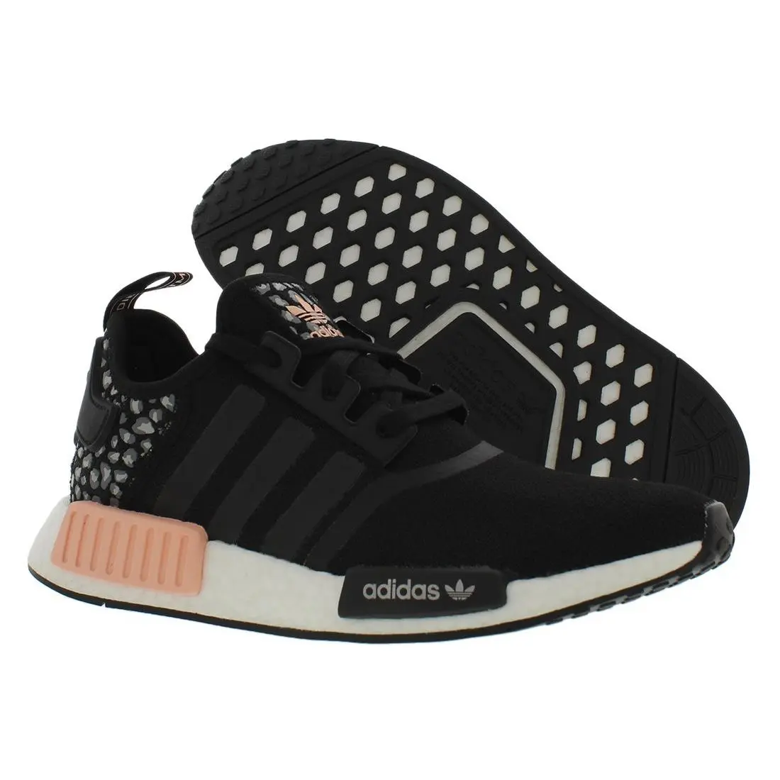 Adidas Originals Nmd R1 Animal Womens Shoes Size 11 Color: - Black/White/Grapefruit, Main: Black
