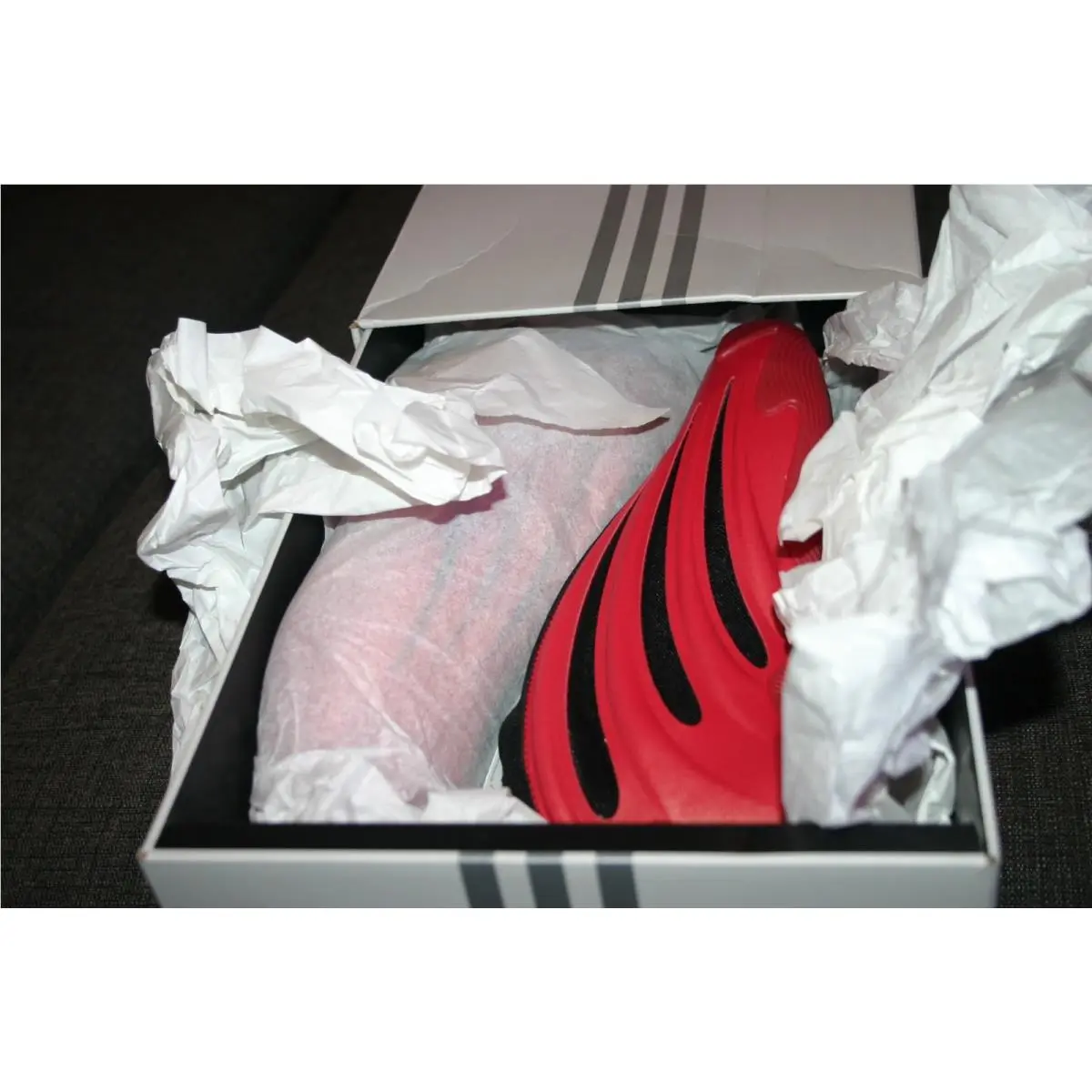 Adidas shoes - Pure Ruby/Core Black/Lucid Blue (UPC: 197619707557) 2