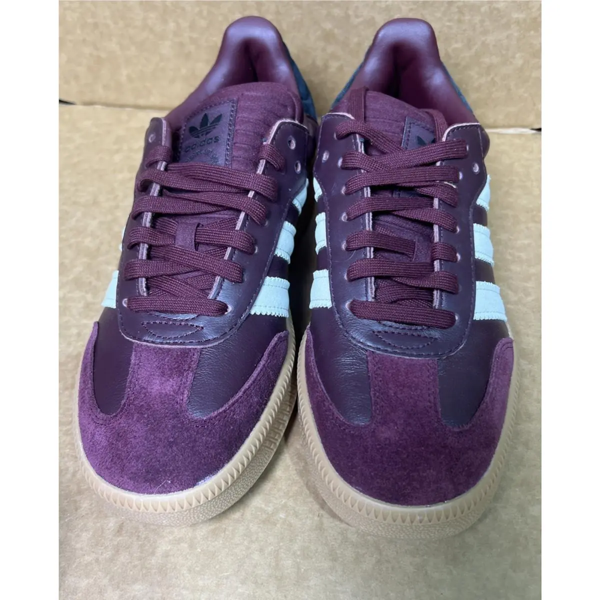 Adidas shoes - adidas Samba - Samba - Maroon/Wonder Beige/Gum-red (UPC: 0197614757854) 1