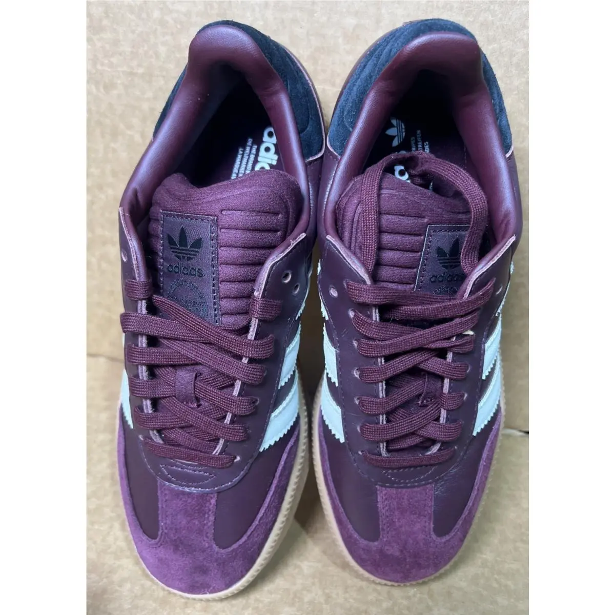 Adidas shoes - adidas Samba - Samba - Maroon/Wonder Beige/Gum-red (UPC: 0197614757854) 4