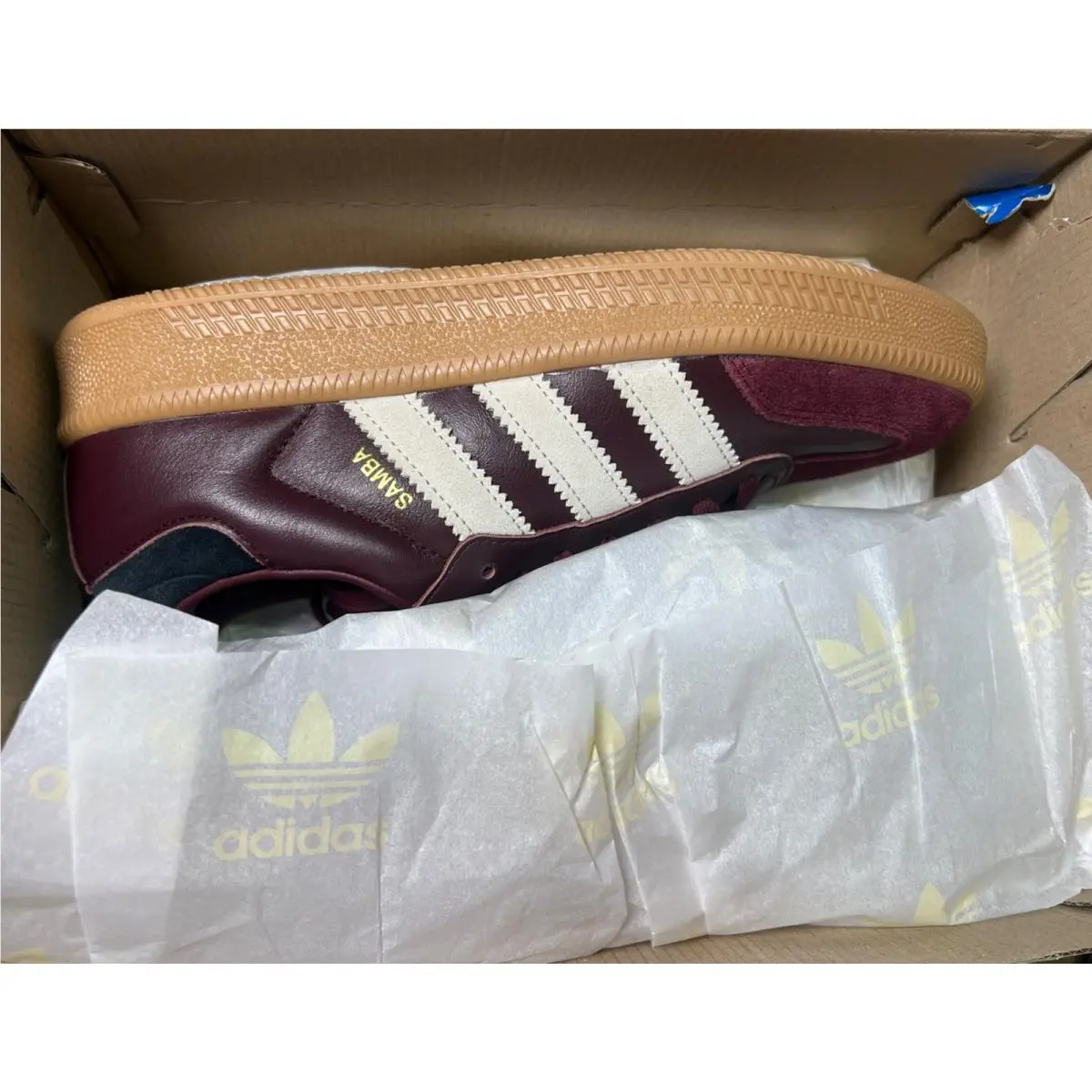 Adidas shoes - adidas Samba - Samba - Maroon/Wonder Beige/Gum-red (UPC: 0197614757854) 0