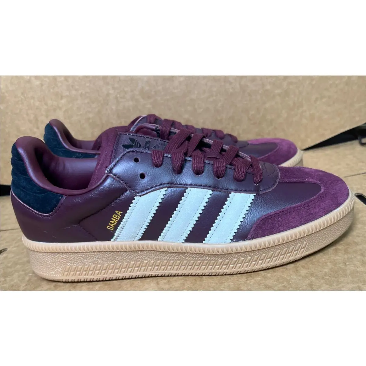 Adidas shoes - adidas Samba - Samba - Maroon/Wonder Beige/Gum-red (UPC: 0197614757854) 2