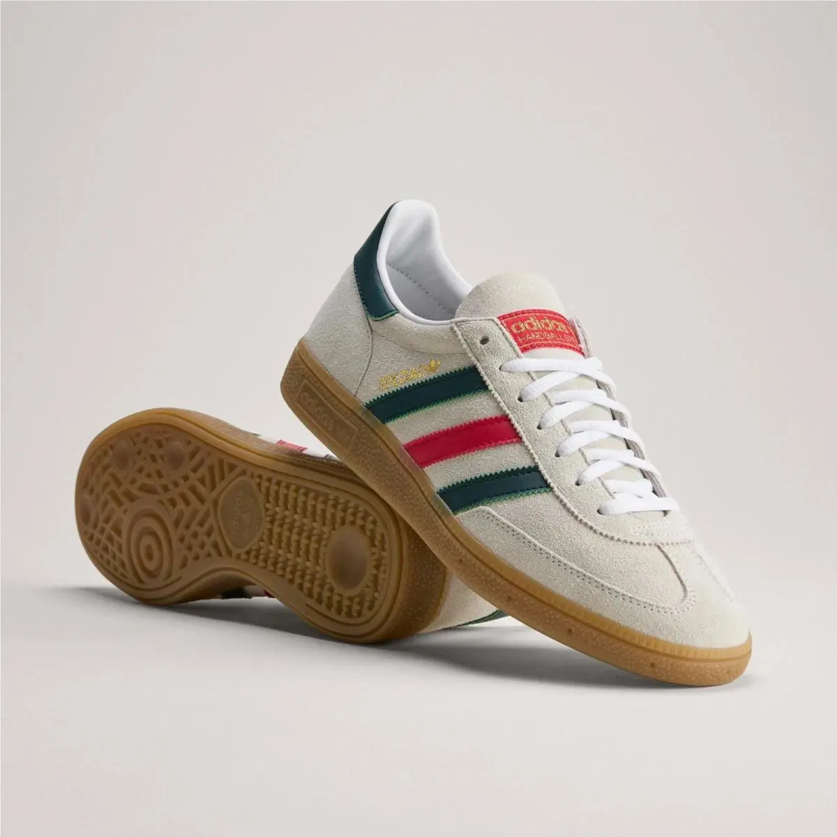 Adidas shoes - adidas Originals Handball Spezial - Originals Handball Spezial - HP3674 - Cloud White/Aurora Ivy/Better Scarlet 2