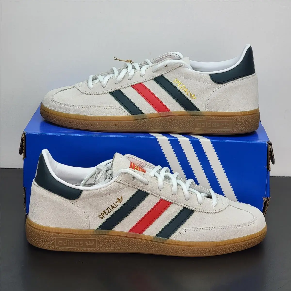 Adidas Handball Spezial Men`s Size 10 Athletic Shoes Green Footwear Sneakers