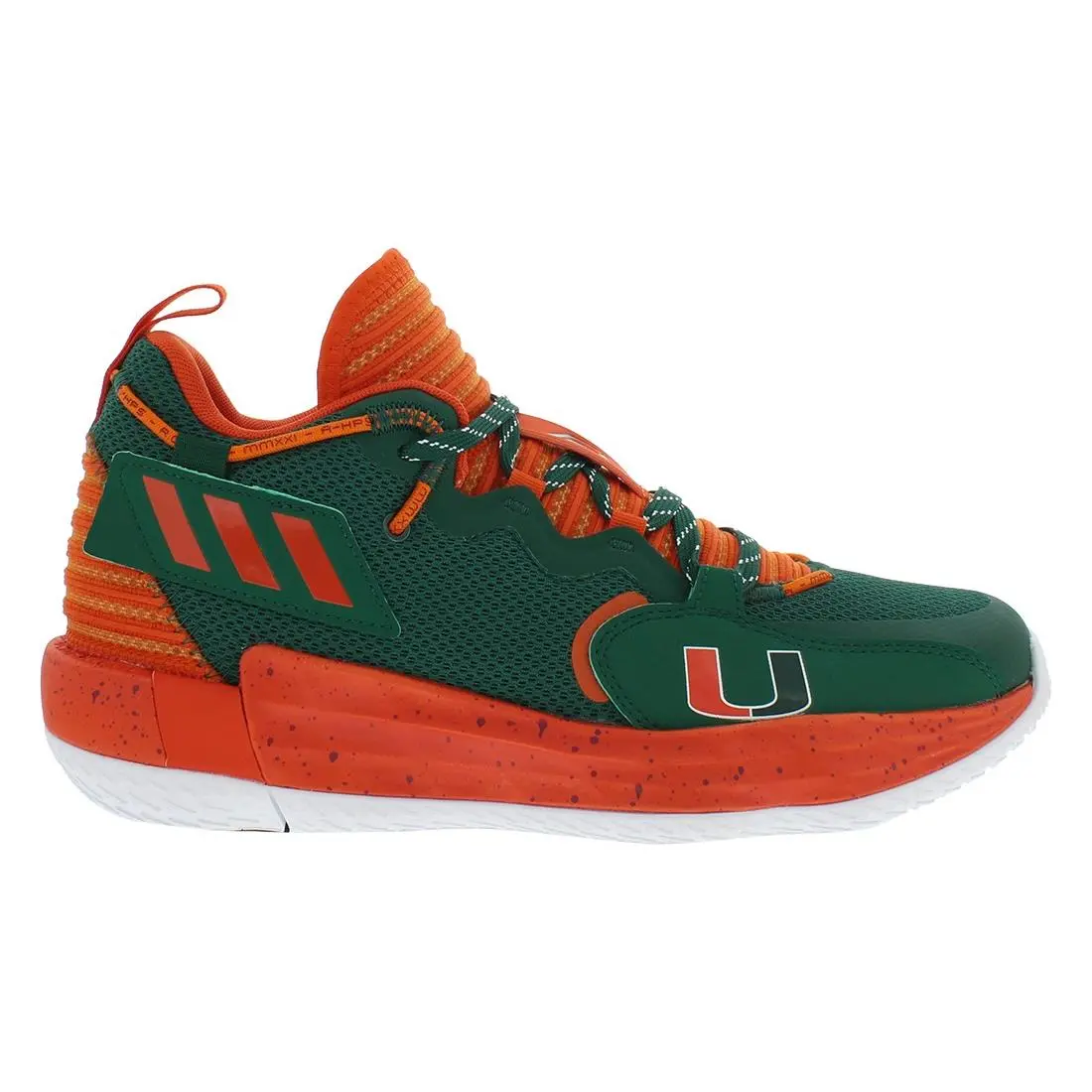 Adidas Sm Dame 7 Extply Unisex Shoes Size 10.5 Color: Green/orange - Green/Orange