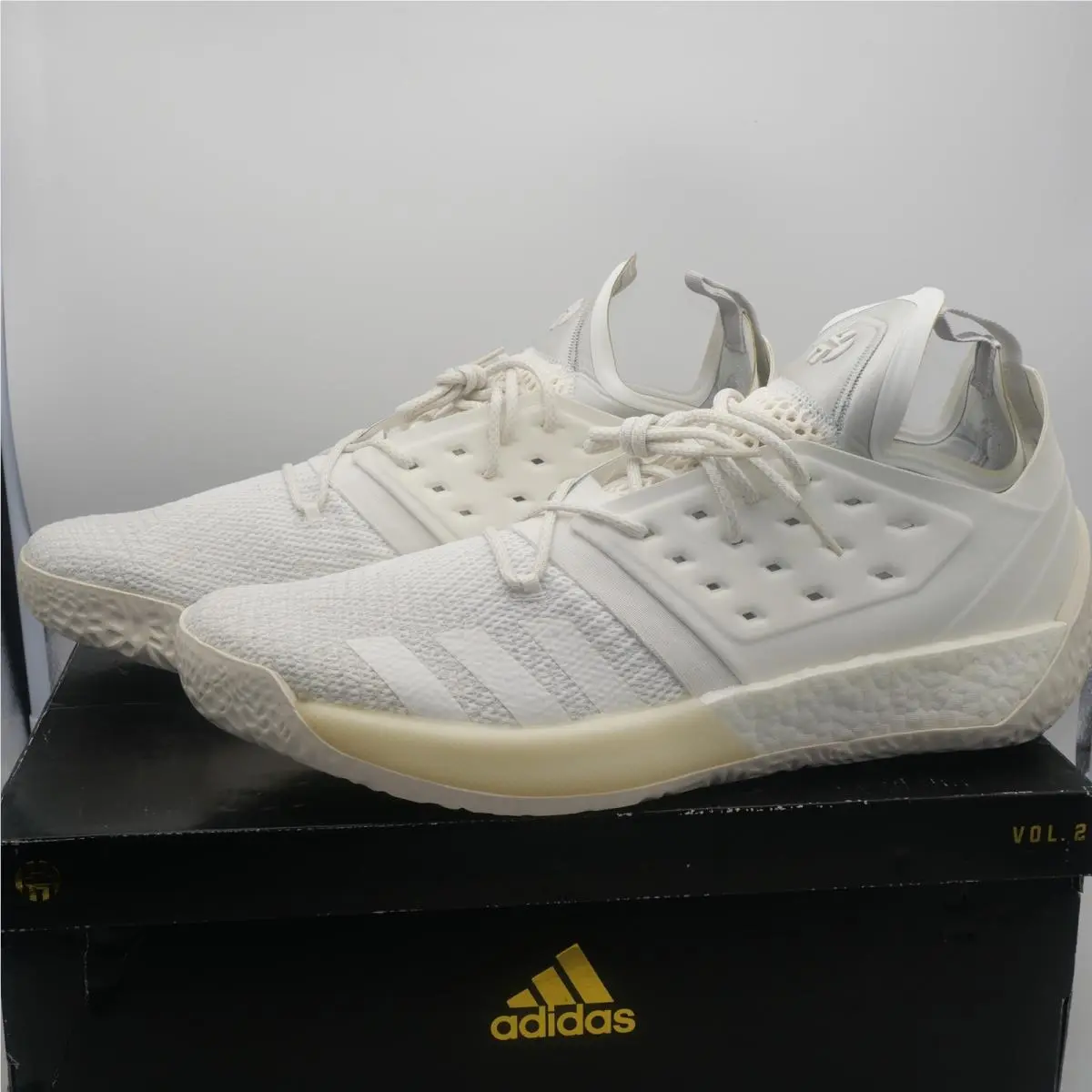 Adidas James Harden Vol. 2 White Gray Shoes Sneakers Men`s 18