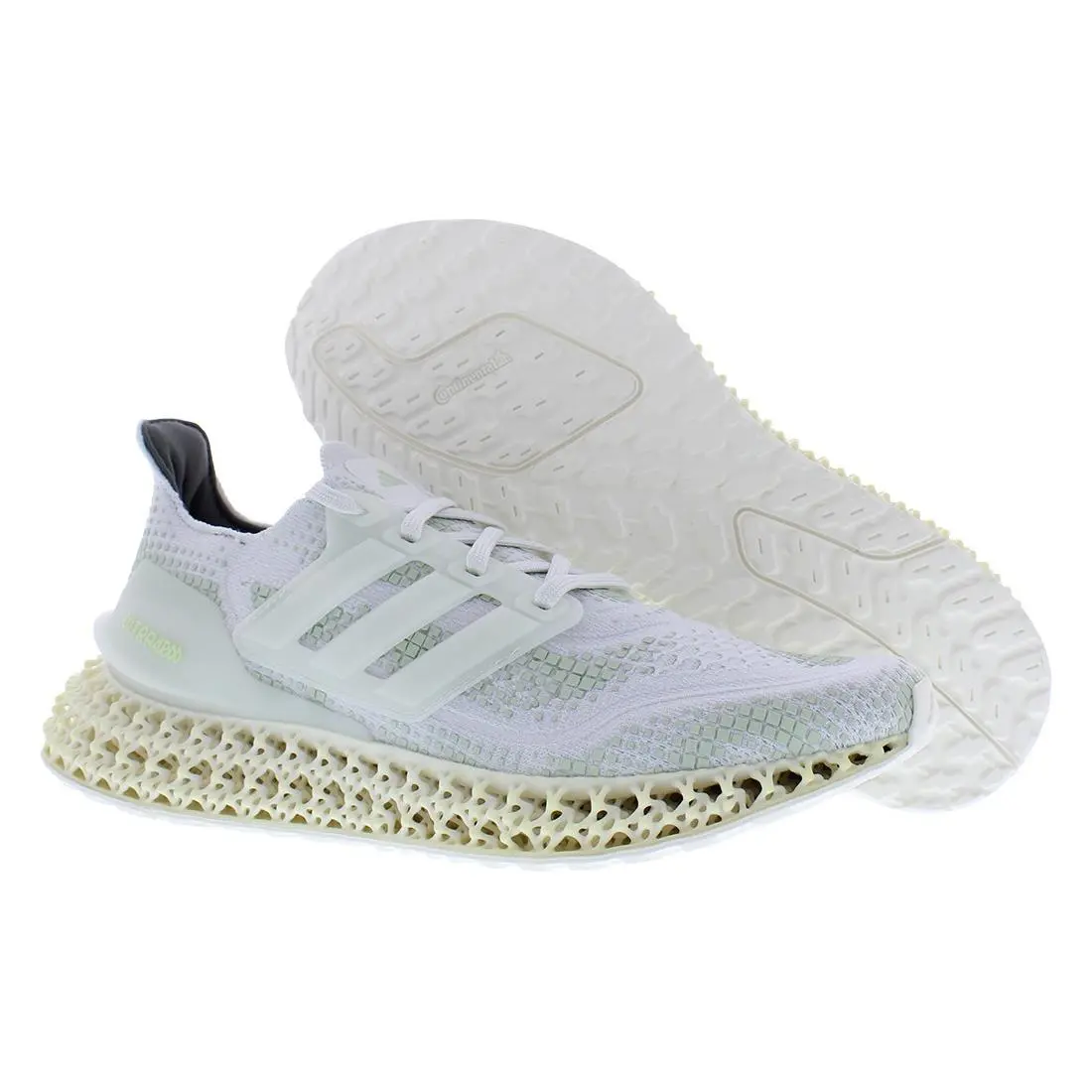 Adidas Ultra 4DFWD Mens Shoes Size 7 Color: Crystal White/linen Green/wonder
