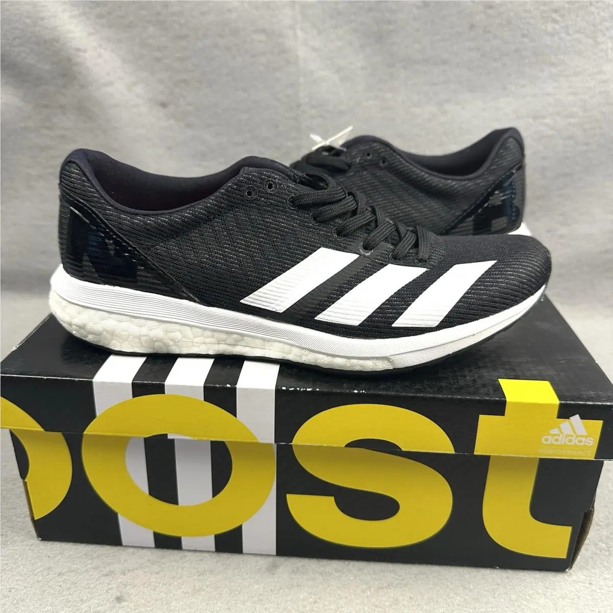 Adidas Adizero Boston Running Shoes G28879 Womens 6 Black White Run