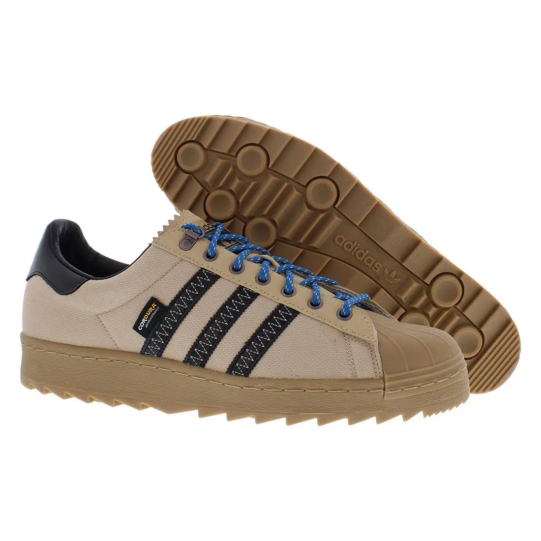Adidas Superstar Ripple Mens Shoes Size 13 Color: Magic Beige/magic - Magic Beige/Magic Beige/Unity Blue, Main: Brown