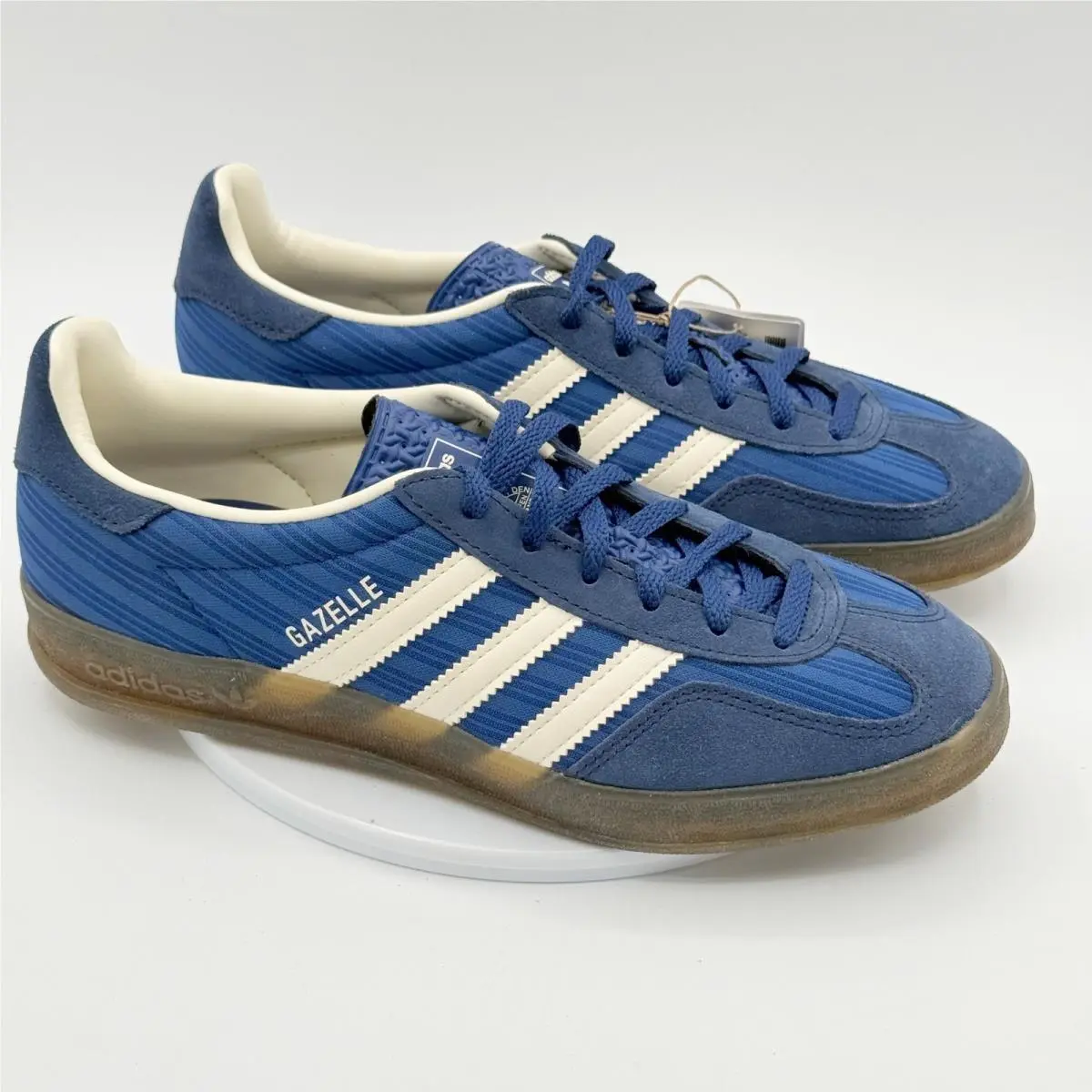 Adidas Gazelle Indoor Shoes Size 7.5 Womens Blue/indigo/cream JS1410