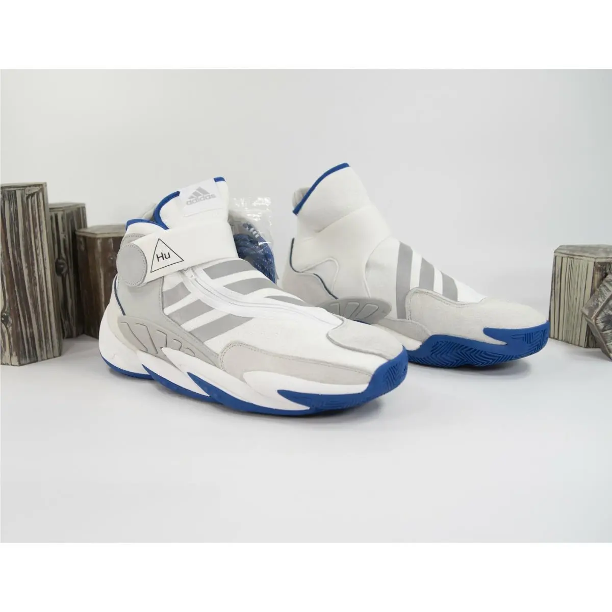 Adidas X Pharrell Williams Blue White Crazy Byw HU Basketball Shoes Mens 11