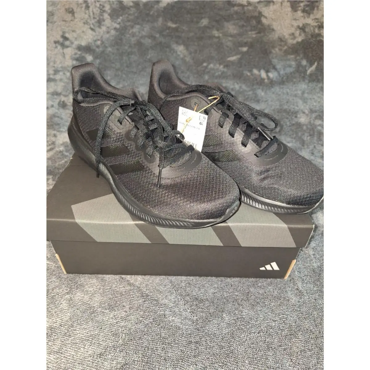 Adidas Runfalcon3.0 Running Sneakers Mens 10 Black On Black HP7544
