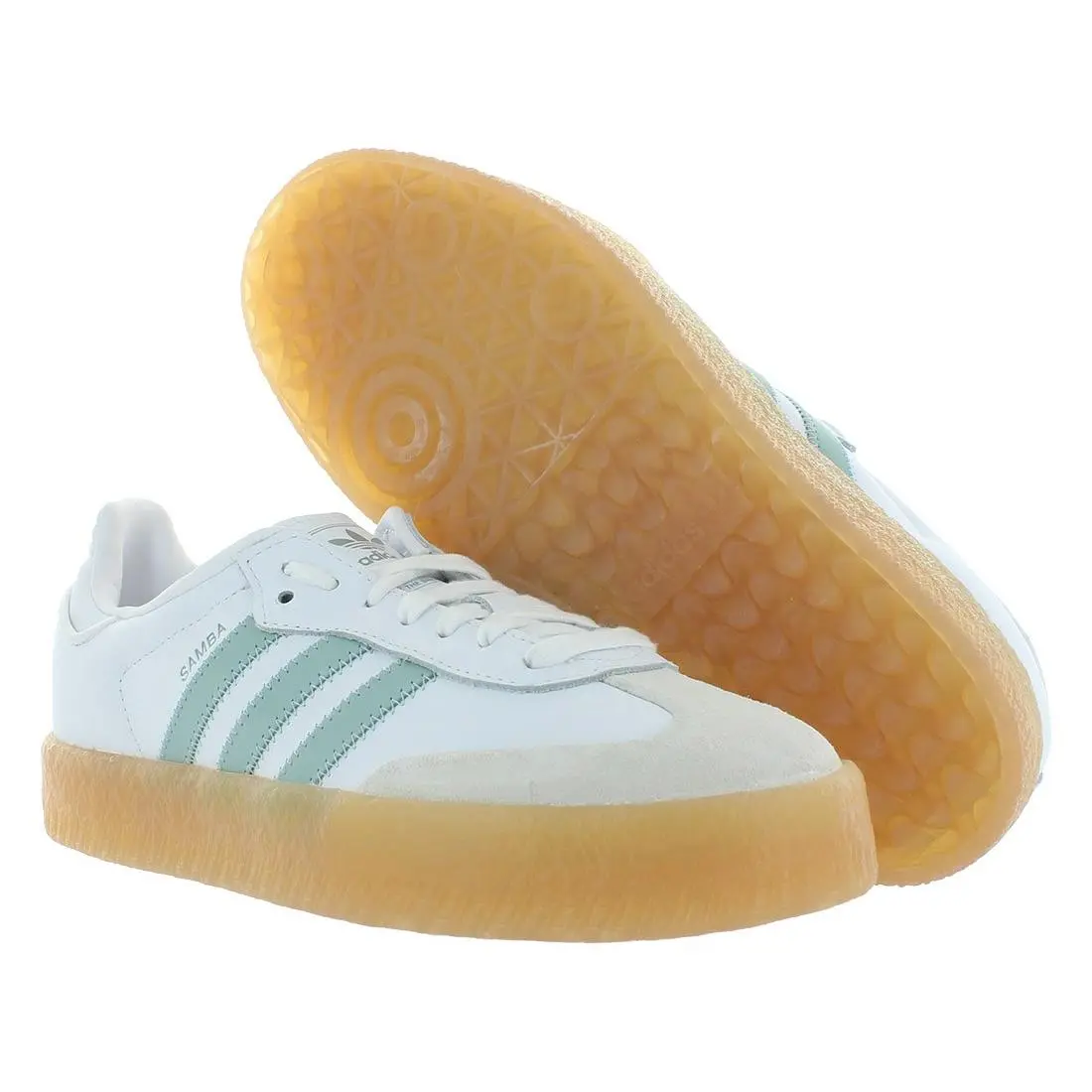 Adidas Sambae Womens Shoes Size 9 Color: White/mint/beige