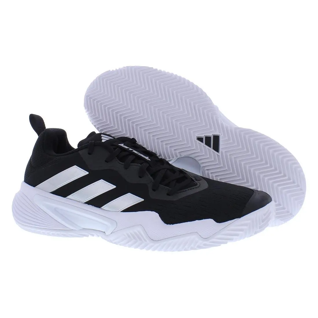 Adidas Barricade Clay Womens Shoes Size 8.5 Color: Black/white/silver