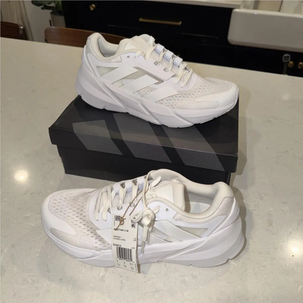 Adidas Adistar 2.0 `white On White’ Running Shoes ID2815 Women’s Sz 11.5