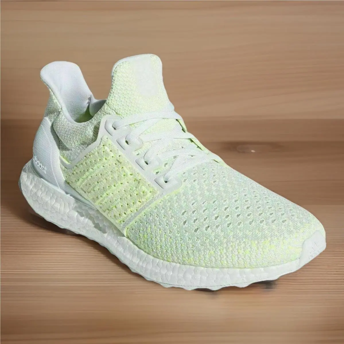 Adidas Ultra Boost Clima White Solar Yellow Running Shoes Mens 9.5
