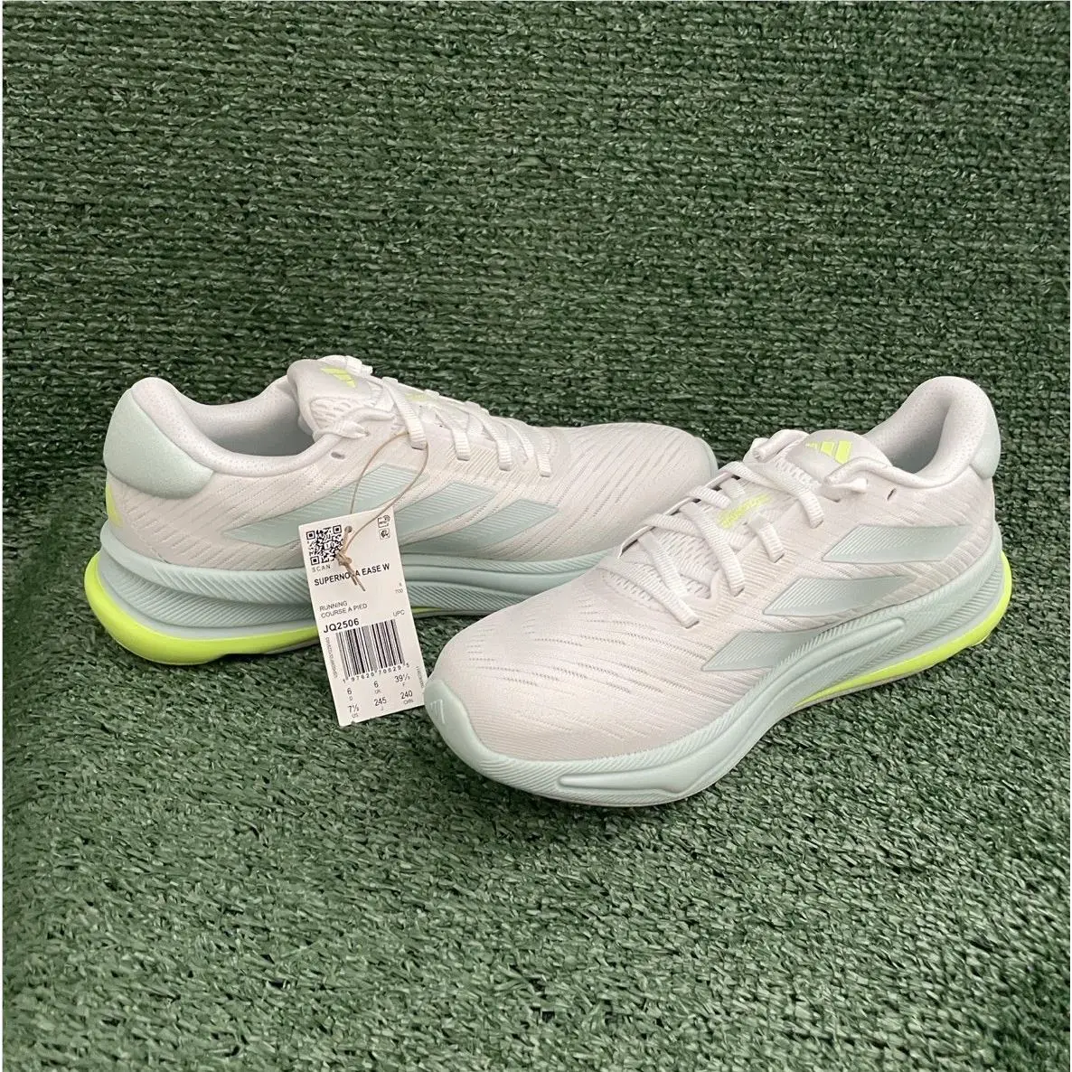 Adidas Supernova Ease Running Shoes Women’s 7.5 White Athletic Sneakers JQ2506