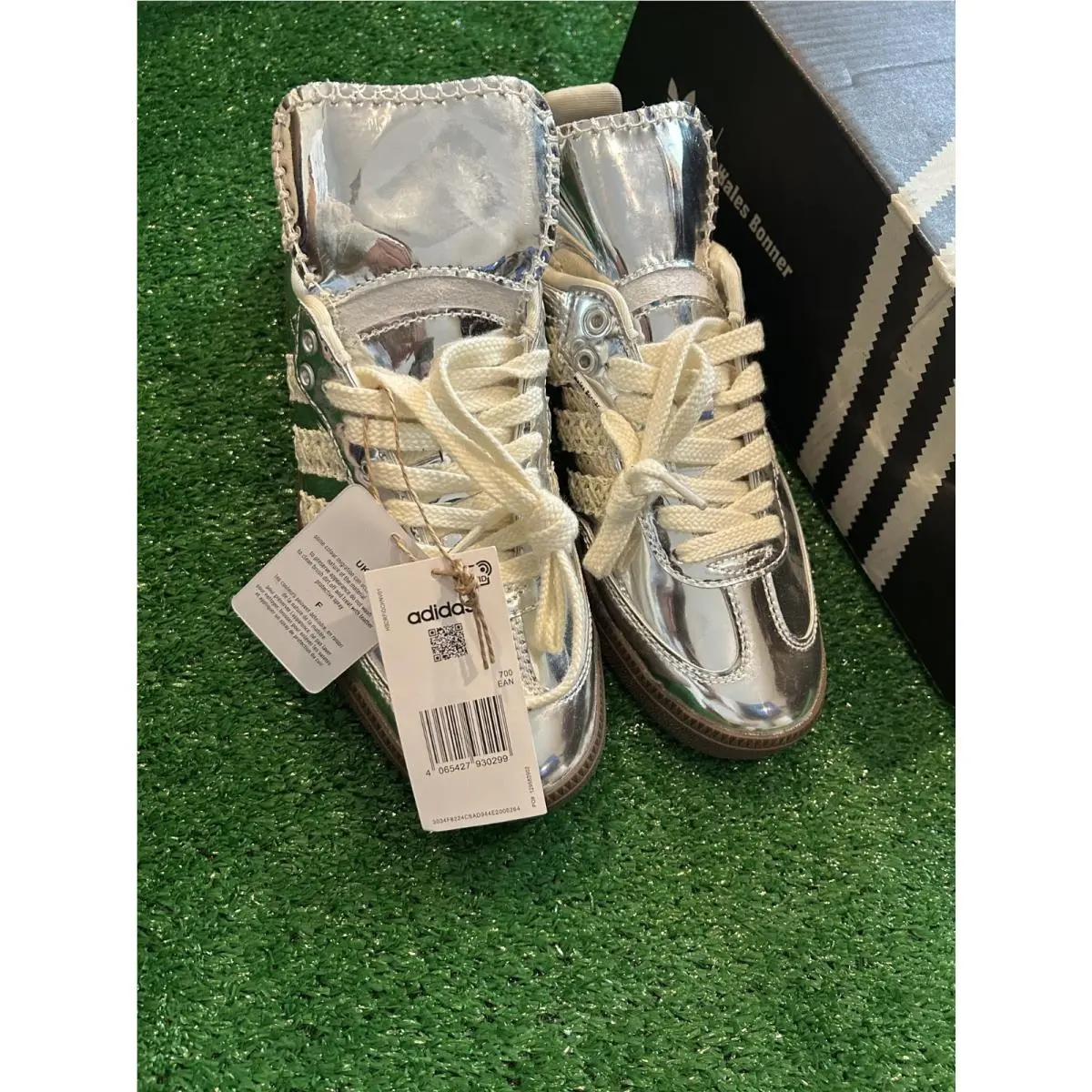 Adidas shoes - Wales Bonner Samba Silver Metallic IG8181 - Silver 8