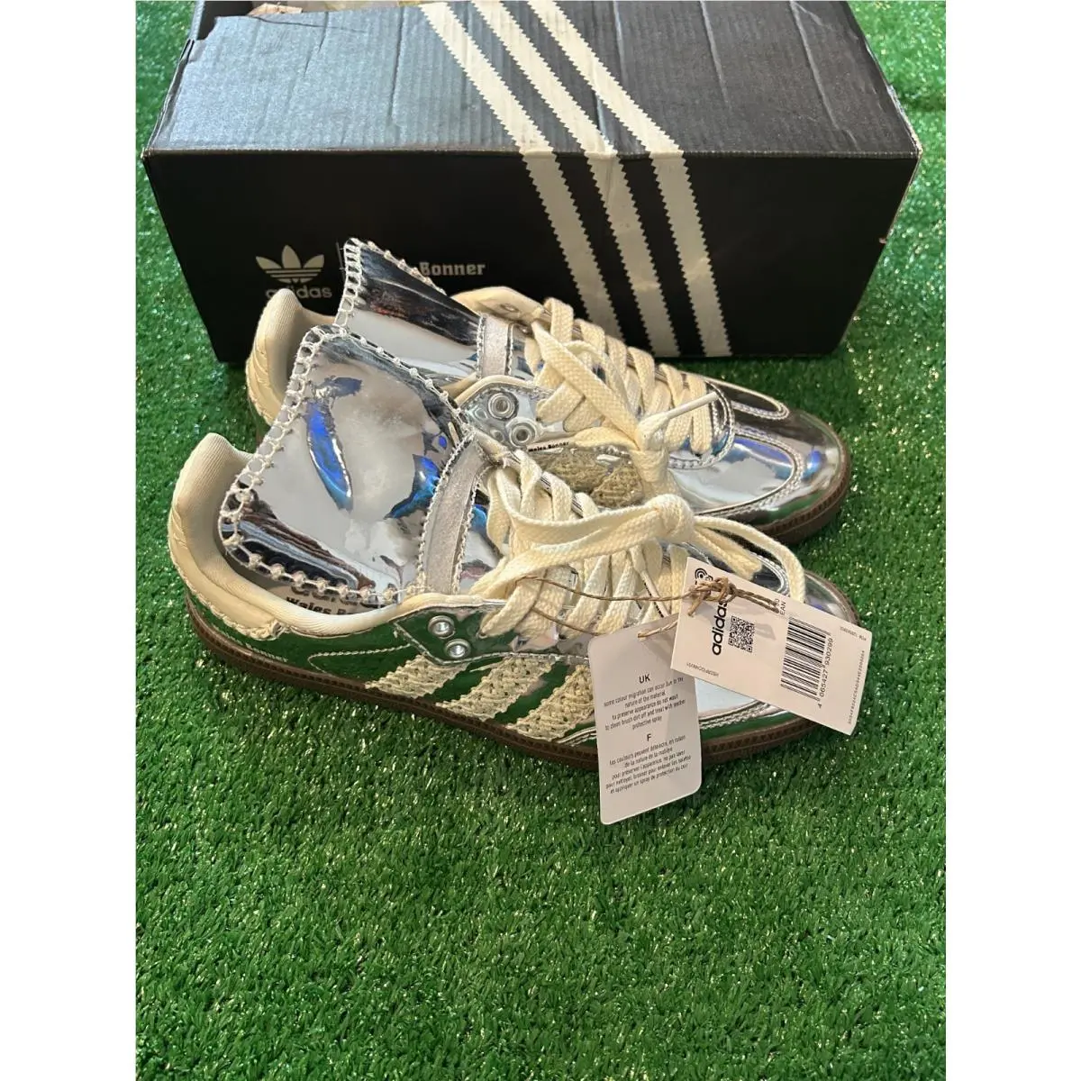 Adidas shoes - Wales Bonner Samba Silver Metallic IG8181 - Silver 0