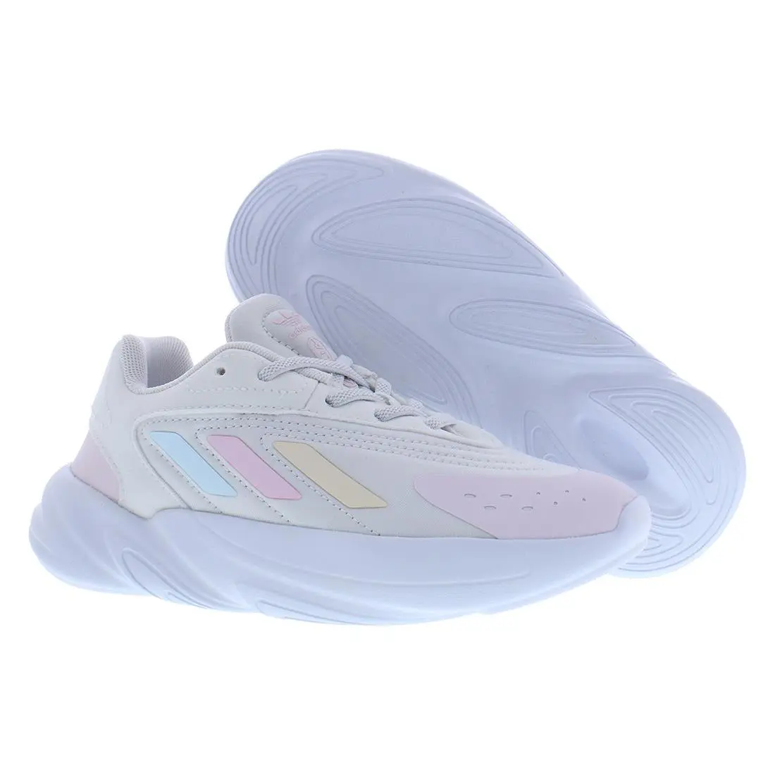Ozelia Elastic PS Girls Shoes Size 13.5 Color: White/almost Pink/almost by Adidas