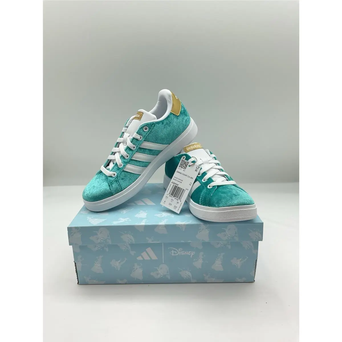 Adidas X Disney Princess Jasmine Grand Court 2.0 Sneaker Girls Size 4