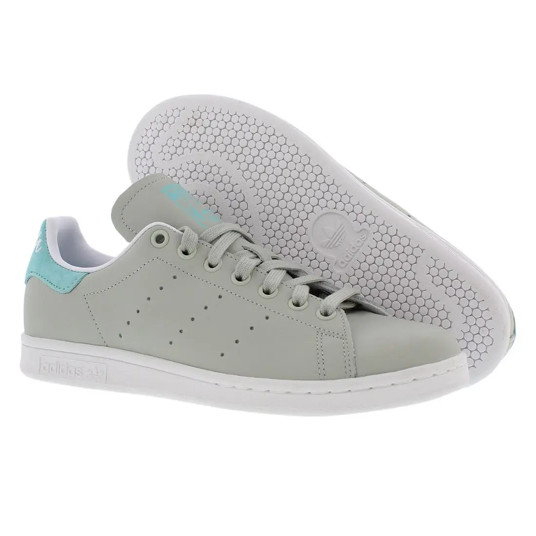 Adidas Stan Smith Mens Shoes Size 7 Color: Grey/aqua/white