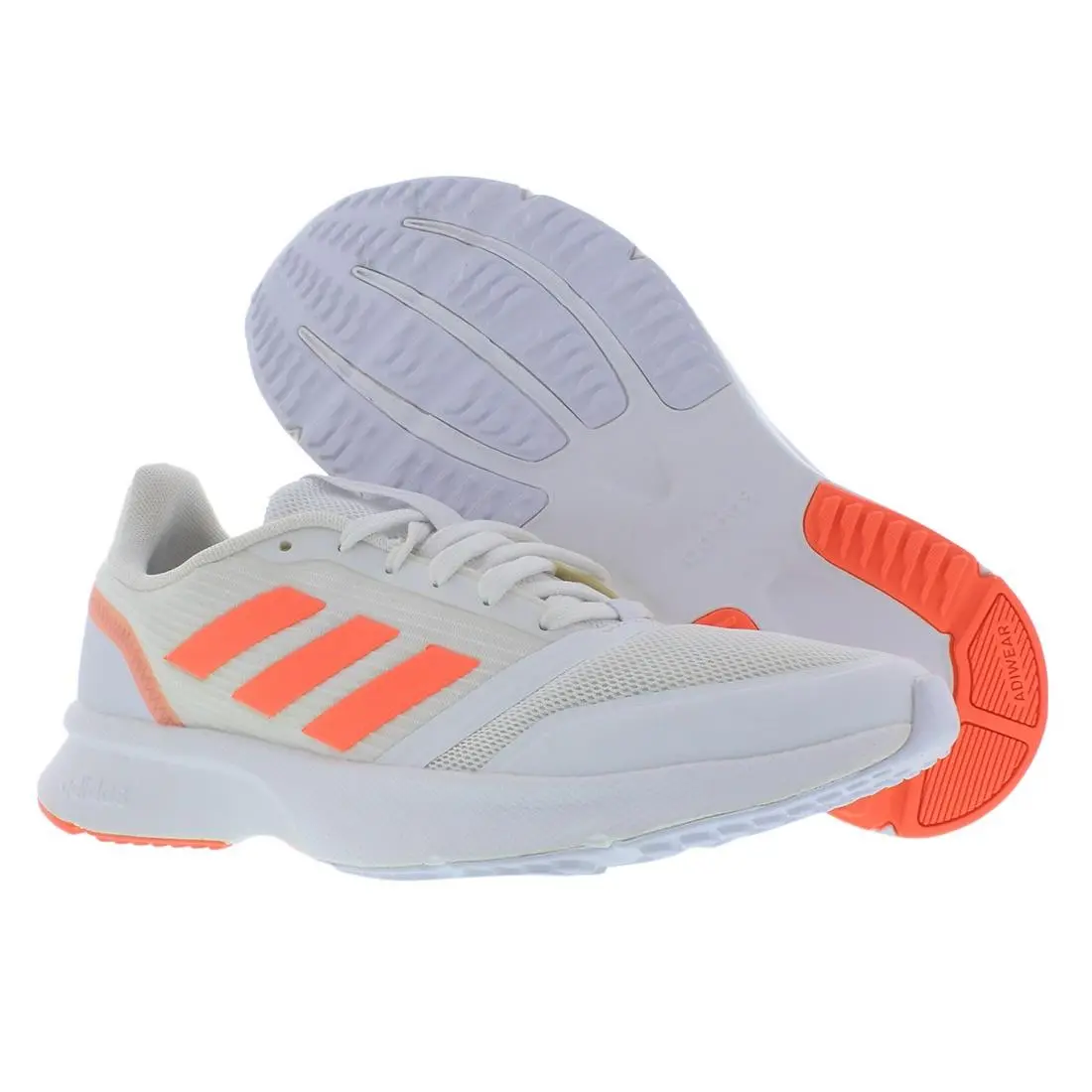 Adidas Nova Flow Womens Shoes Size 7 Color: White/signal Coral/white