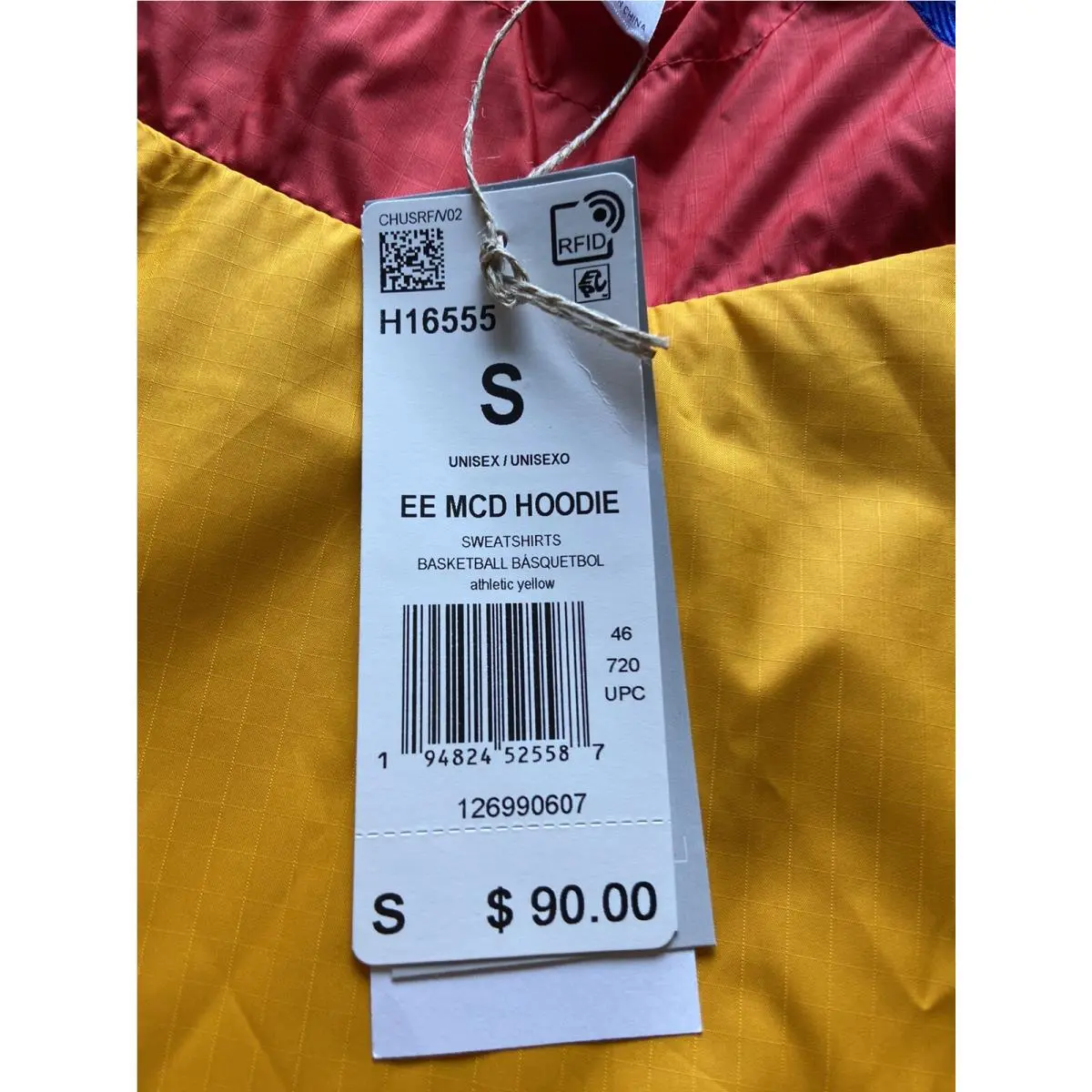 Adidas clothing - Athletic Yellow (UPC: 190311488724) 1