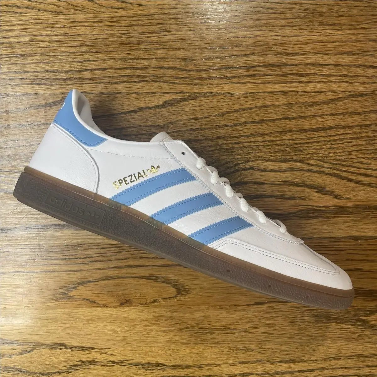 Adidas Originals Handball Spezial White Light Blue Men`s IE3607 Size 12