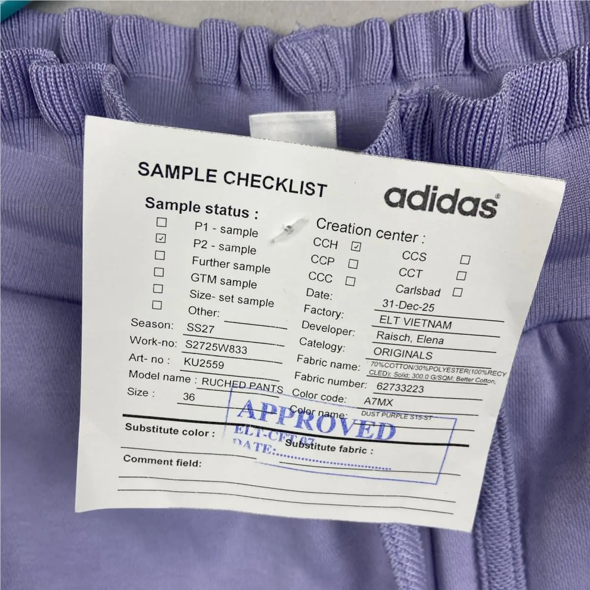 Adidas clothing - Purple 9