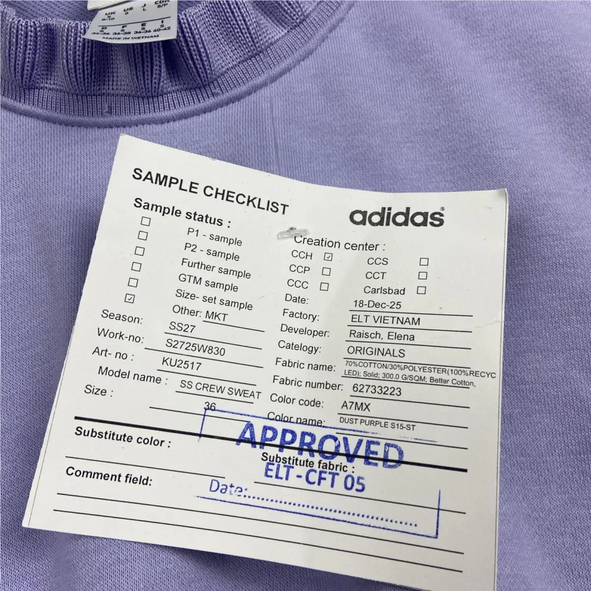 Adidas clothing - Purple 2