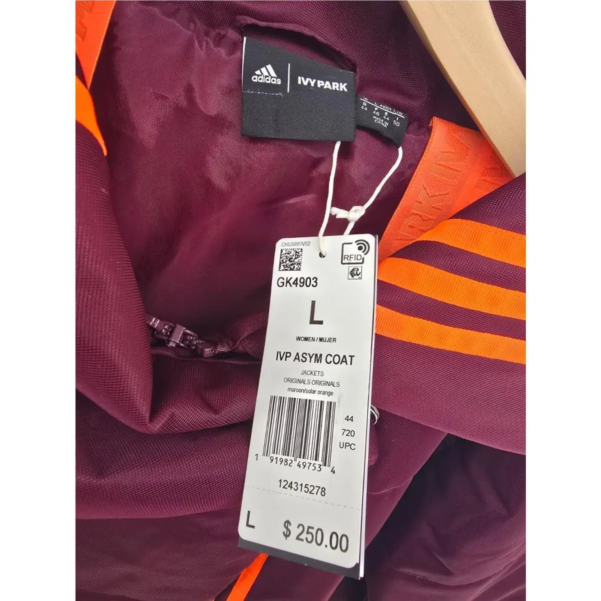 Adidas clothing - ADIDAS Ivy Park Beyonce - Ivy Park Beyonce - Maroon (UPC: 191982497534) 5