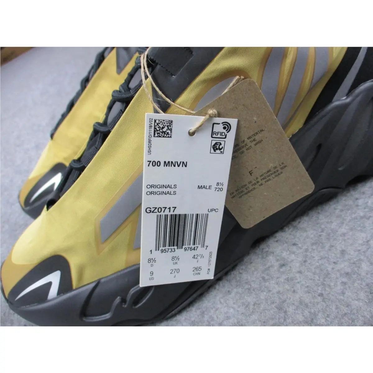 Adidas shoes - adidas Yeezy 700 MNVN - Yeezy MNVN - Yellow (UPC: 195733976477) 3