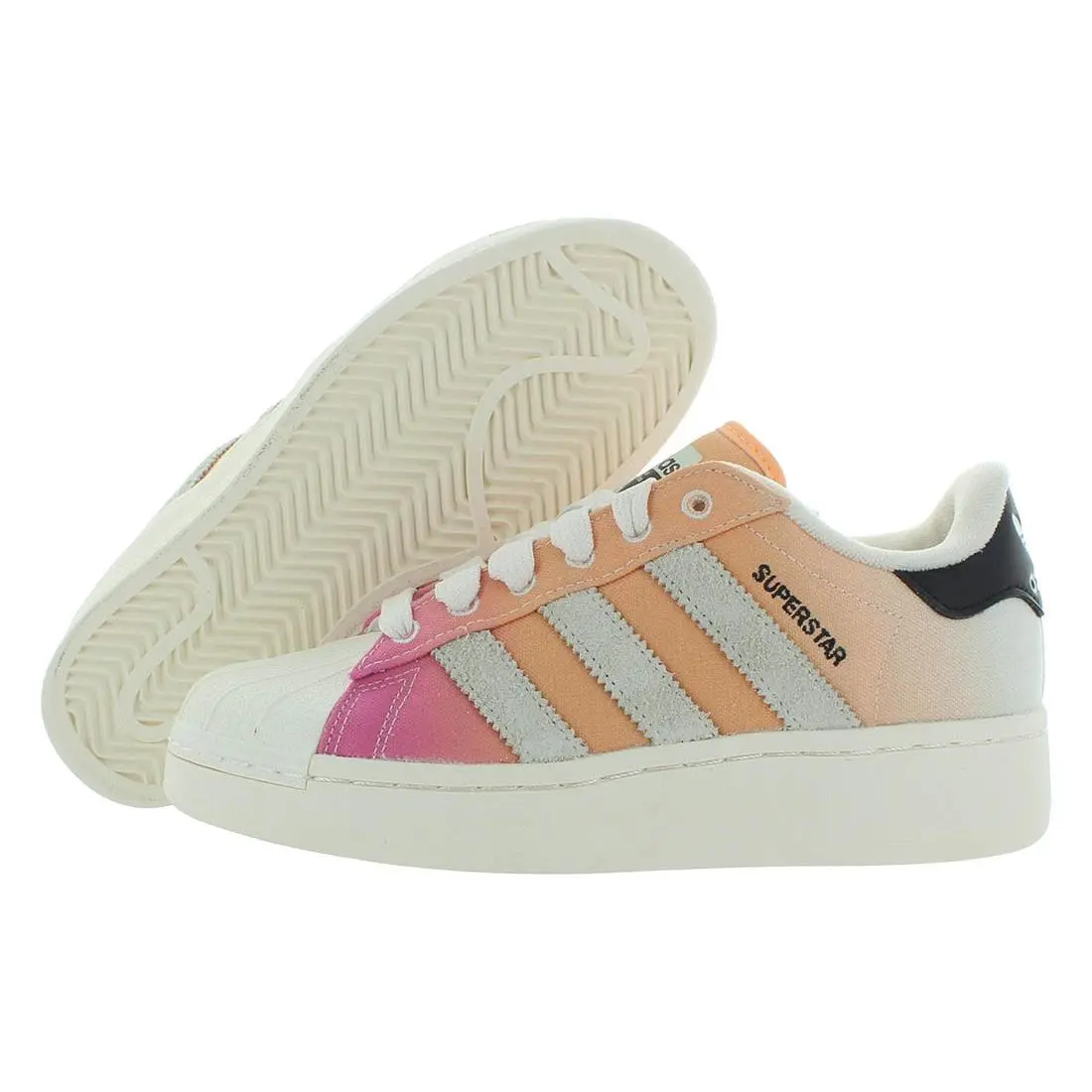Adidas Superstar Xlg Unisex Shoes Size 4.5 Color: Bliss Pink/acid Orange/cloud