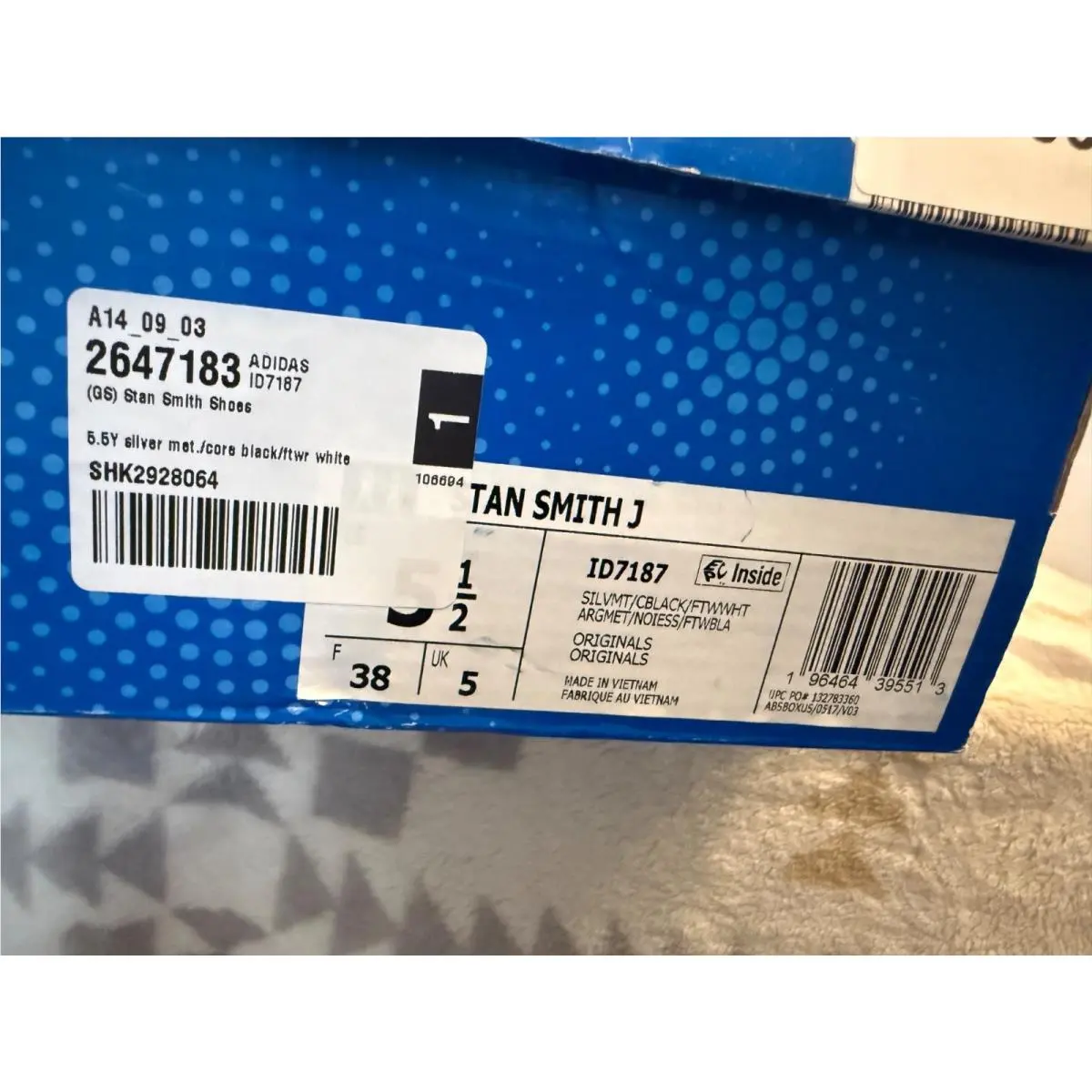 Adidas shoes - adidas Stan Smith - Stan Smith - Silver Metallic/Crystal White 10