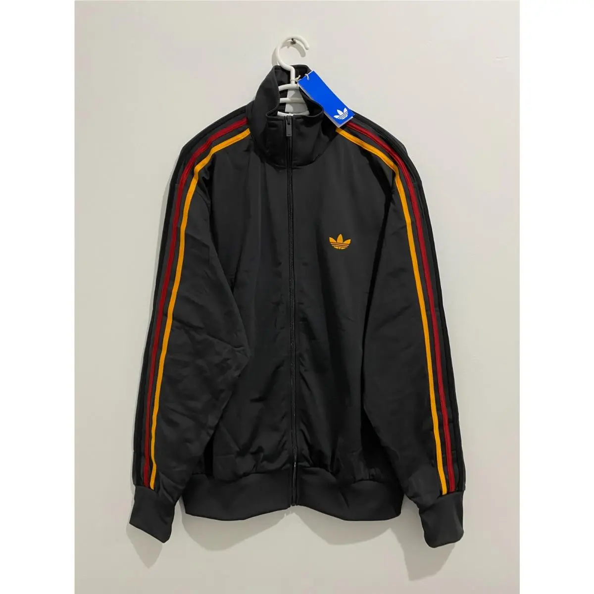 Originals Firebird Track Jacket Utility Black Gold Team Power Red Size XL by Adidas