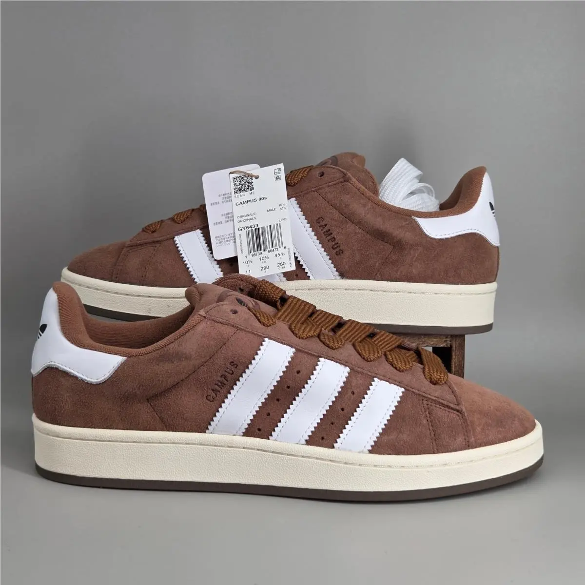 Adidas Campus 00s Mens 11 Brown Suede Chunky Skate Sneakers GY6433 Retro Y2K