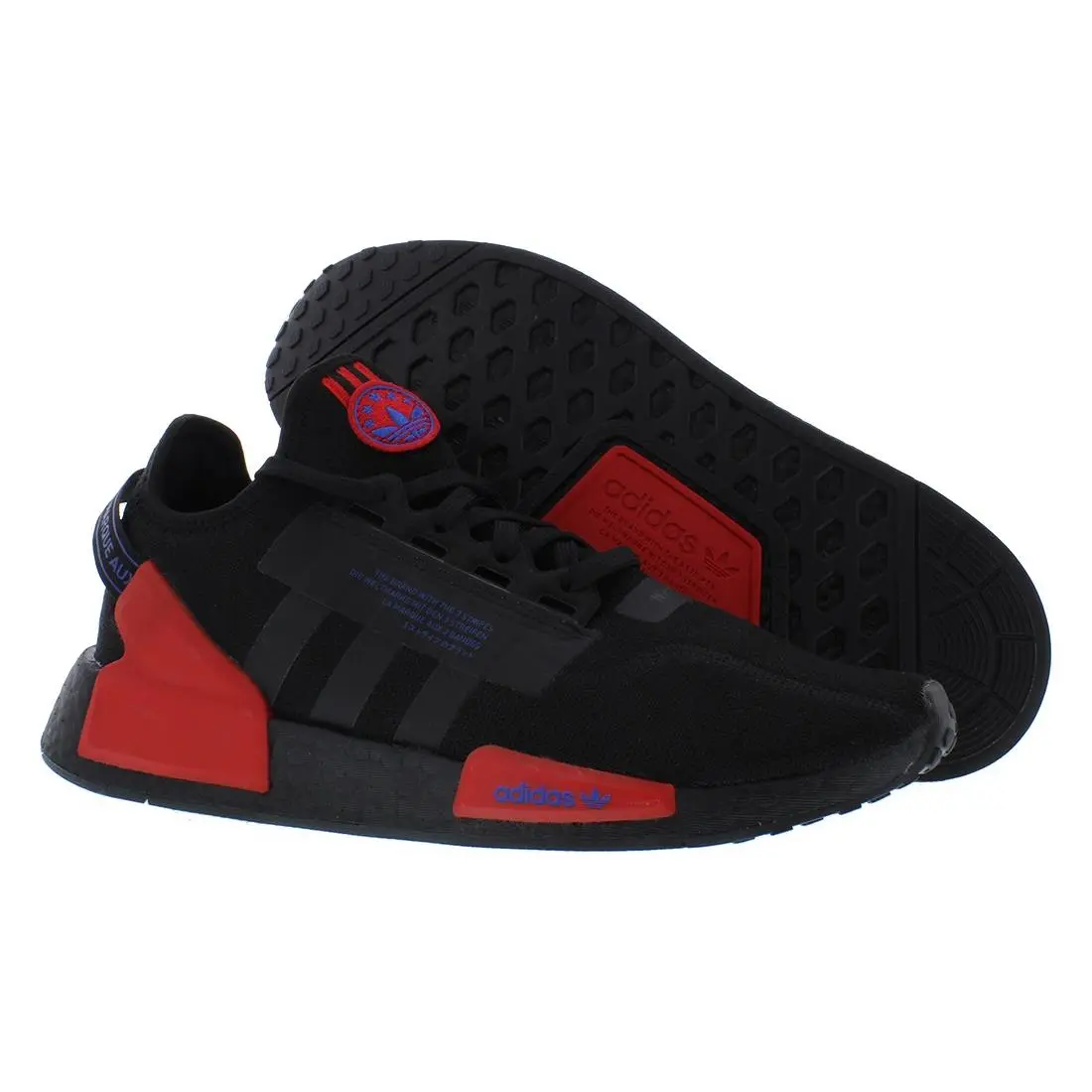 Adidas Nmd R1.V2 Mens Shoes Size 13 Color: Core Black/vivid - Core Black/Vivid, Main: Black