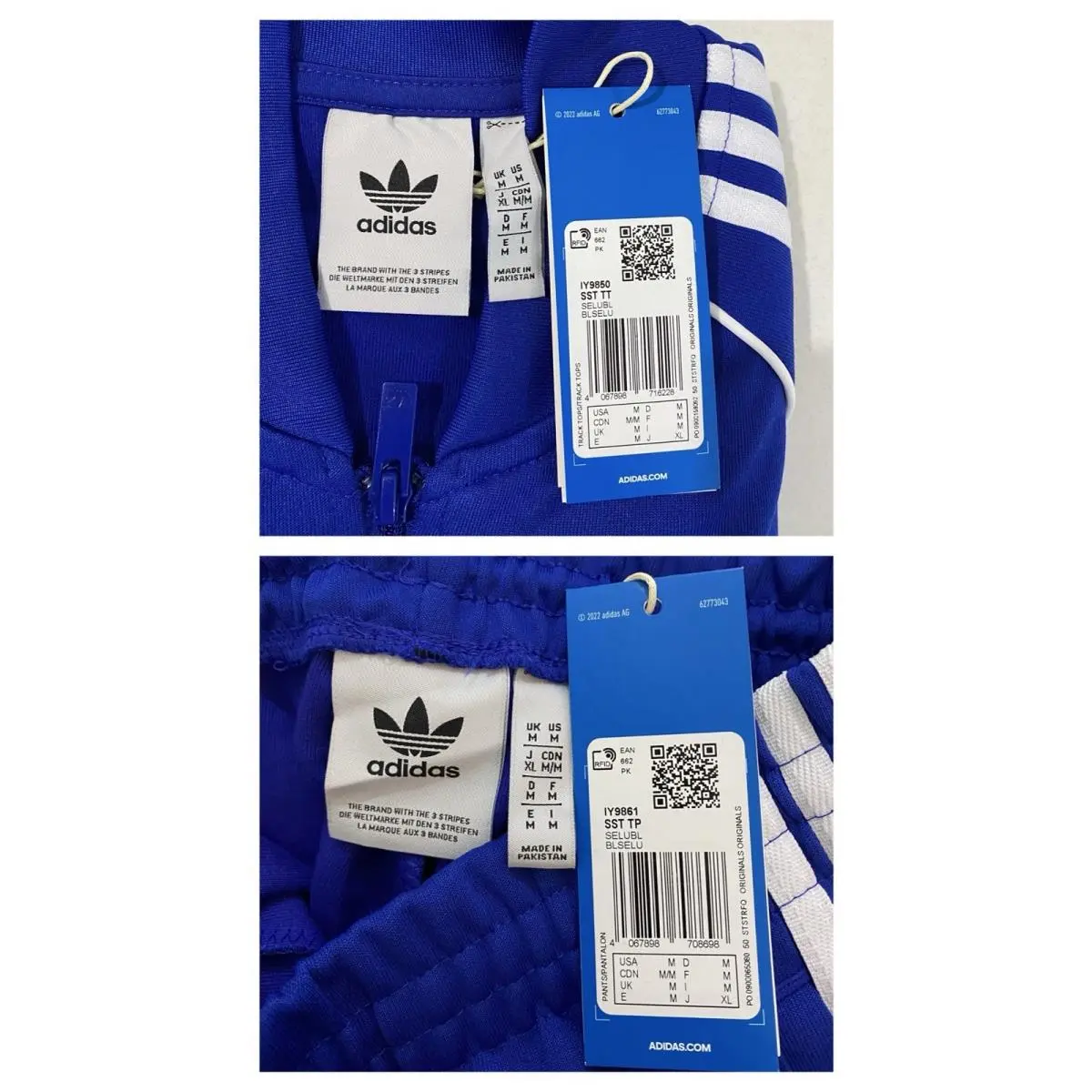 Adidas clothing - Semi Lucid Blue White 3