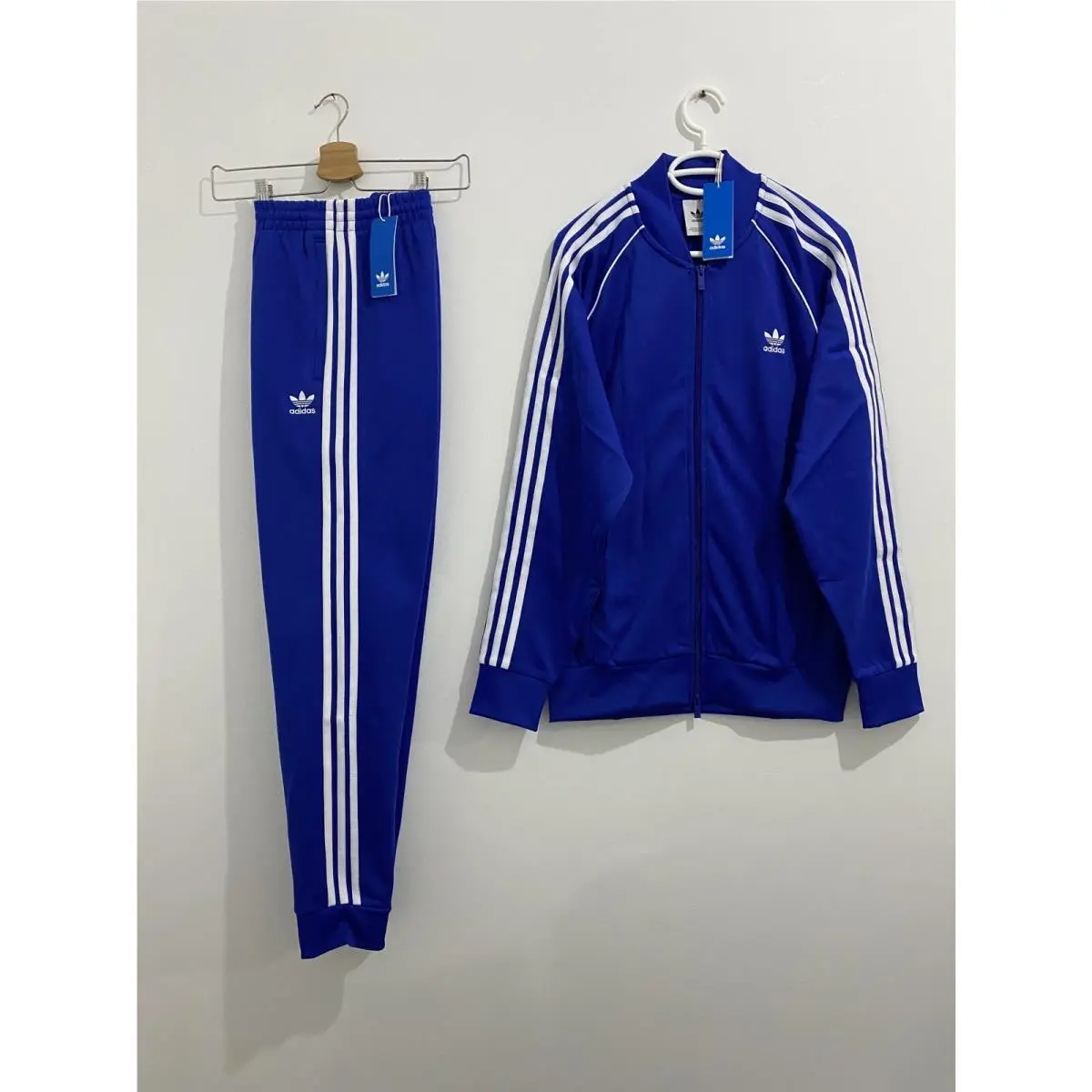 Adidas Originals Superstar Tracksuit Semi Lucid Blue White Size M