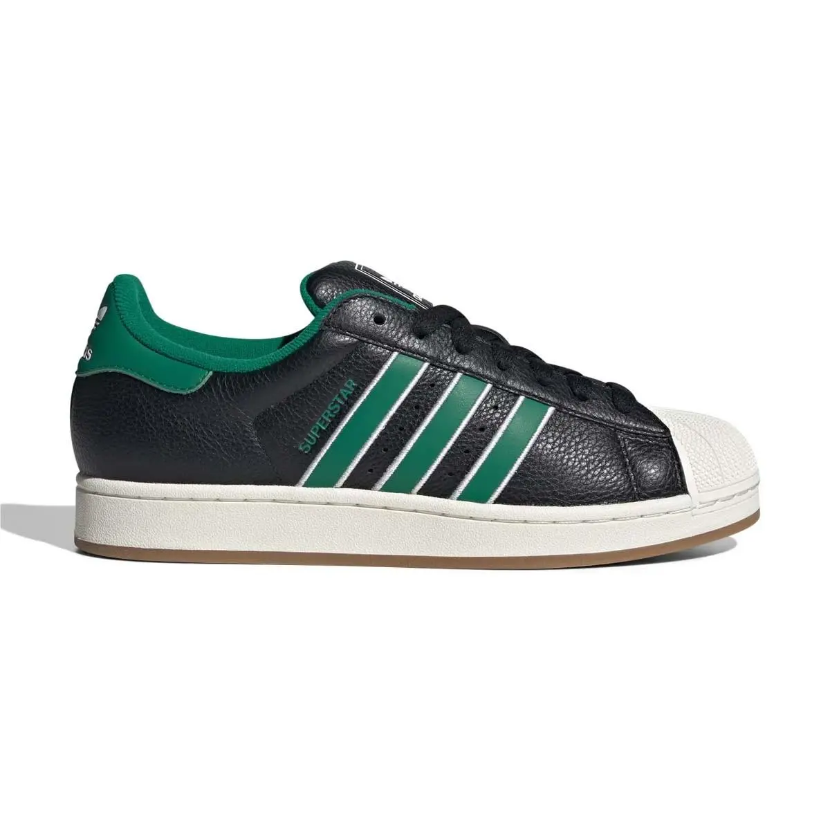 Mens Adidas Superstar II IH9288 Core Black/bold Green/white Sneaker-size 9.5