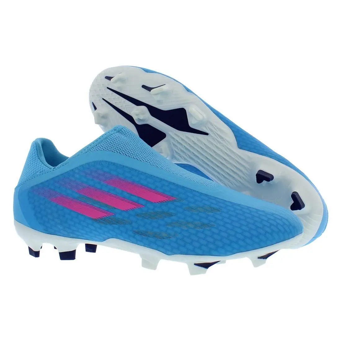 Adidas X Speedflow.3 Laceless Firm Ground Unisex Shoes Size 12.5 Color: Sky