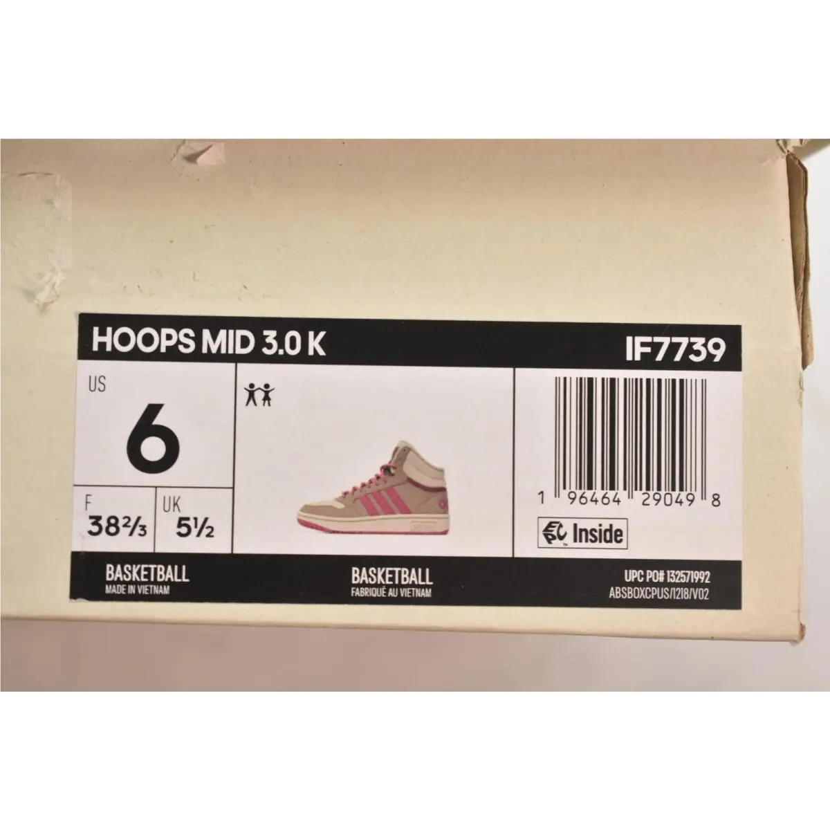 Adidas shoes - adidas Hoops Mid 3.0 K - Pink 0